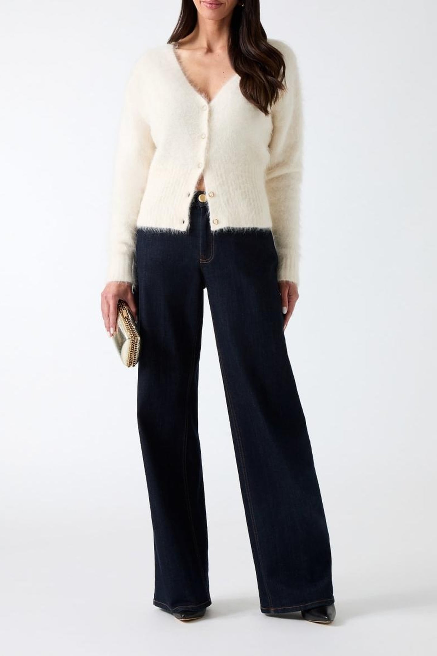 AGNES CARDI SWEATER MACADAMIA MULTI 2
