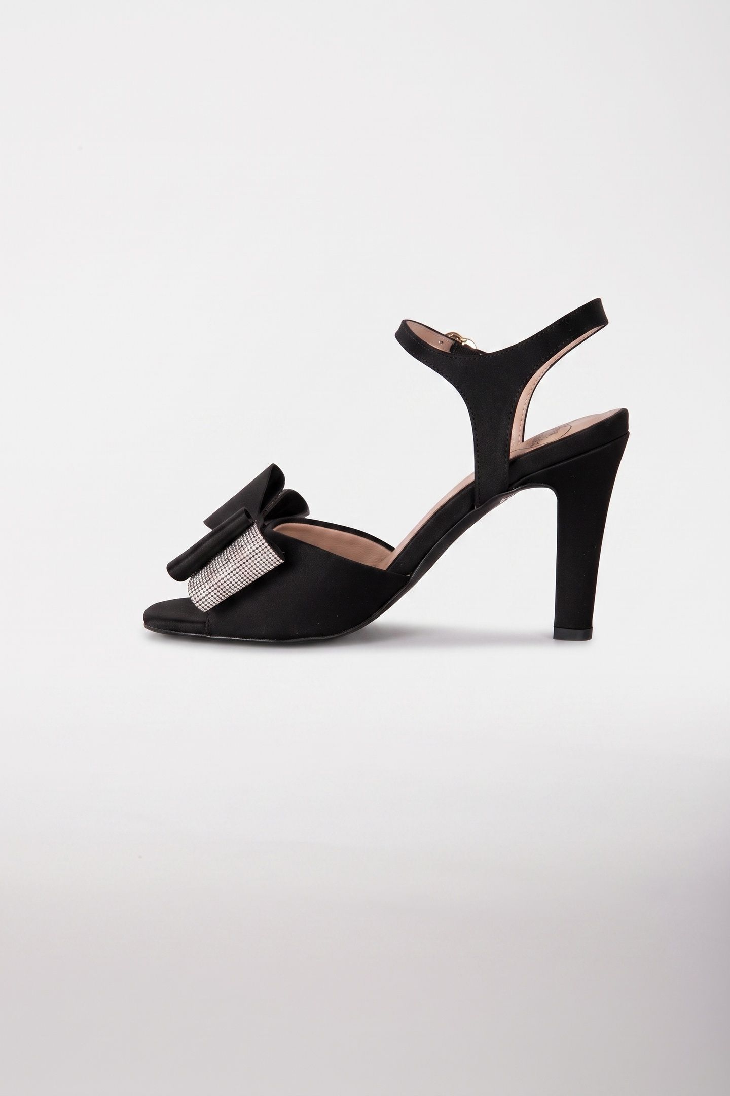 LOVE MOSCHINO RHINESTONE SANDALS BLACK 3