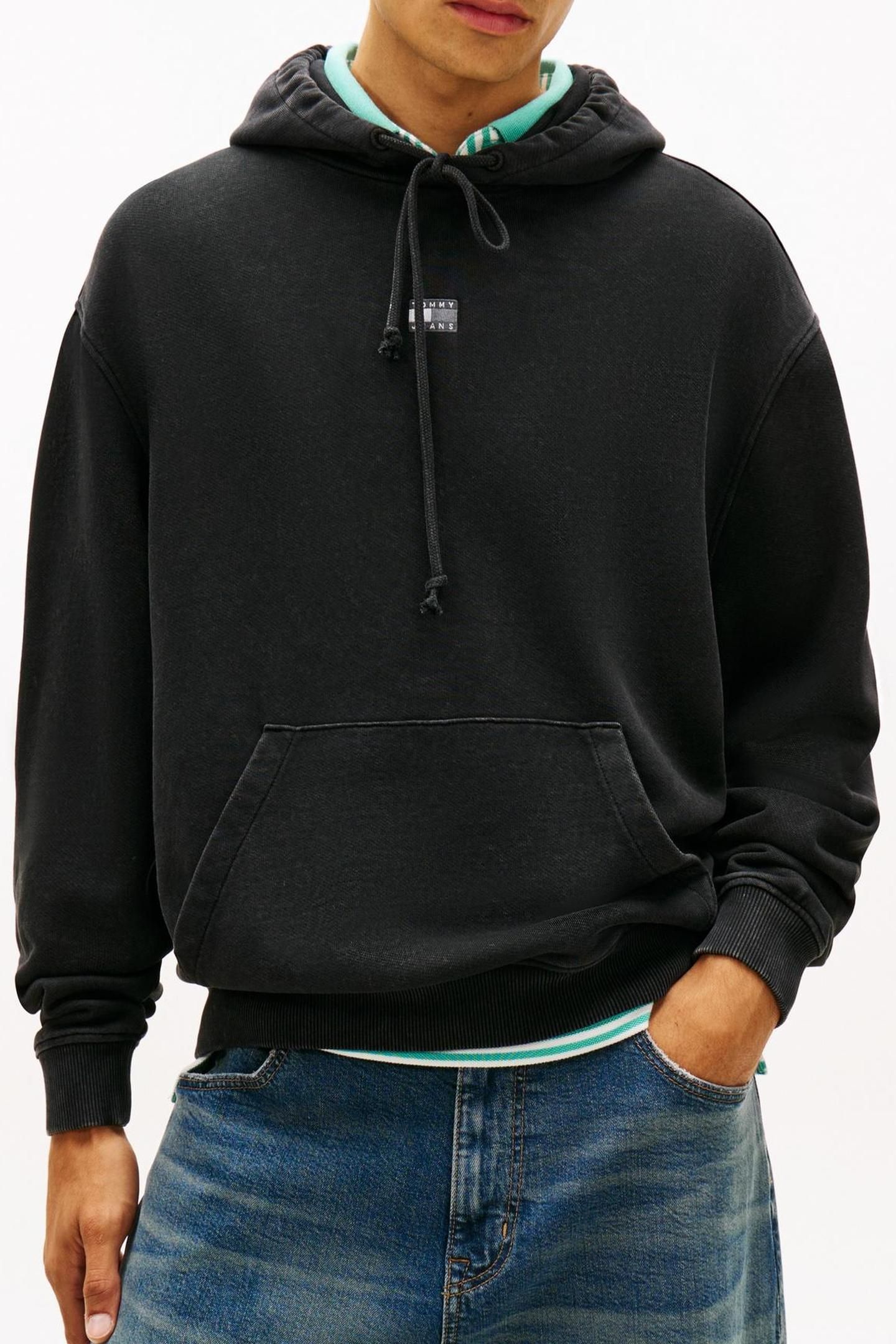 RELAXED OVERDYED FLAG BLACK 1