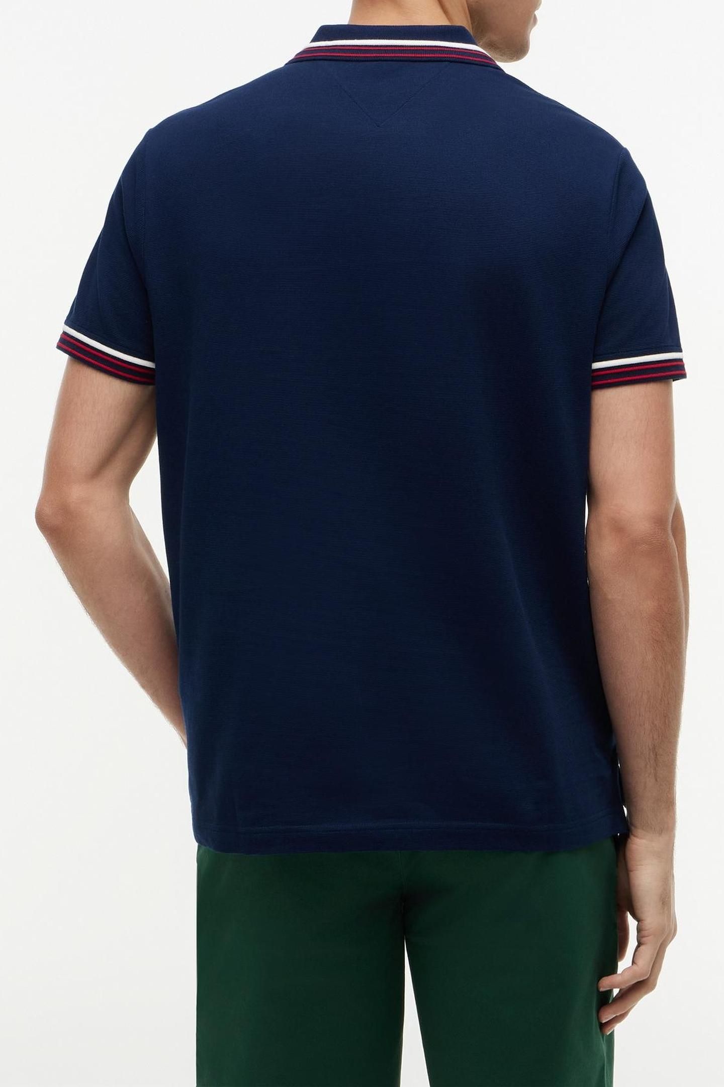 REGULAR FIT SIGNATURE COLLAR POLO SHIRT CARBON NAVY 2