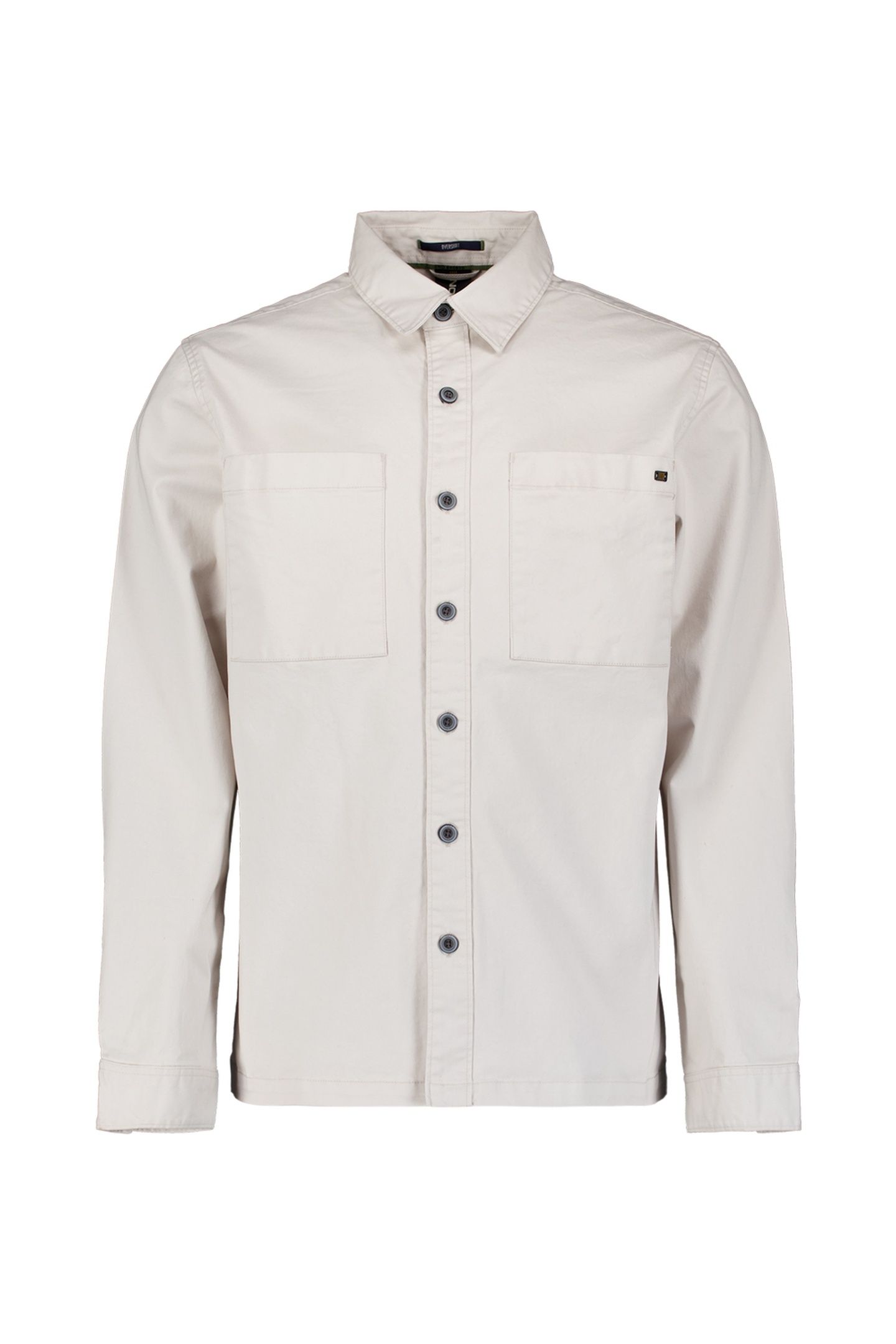 OVERSHIRT BUTTONS STRETCH CHALK 4