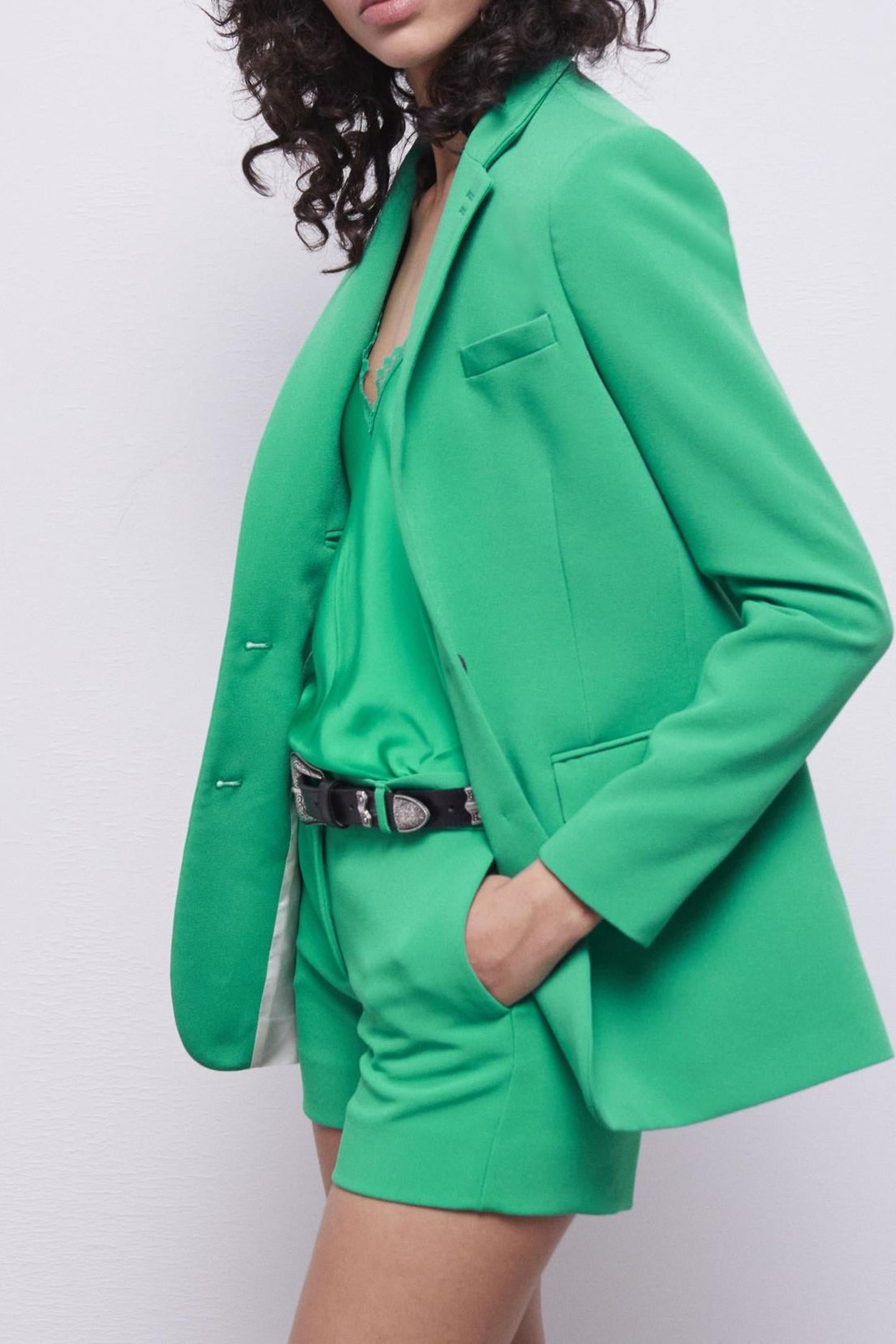 MINI SHORT TAILORING GREEN 7