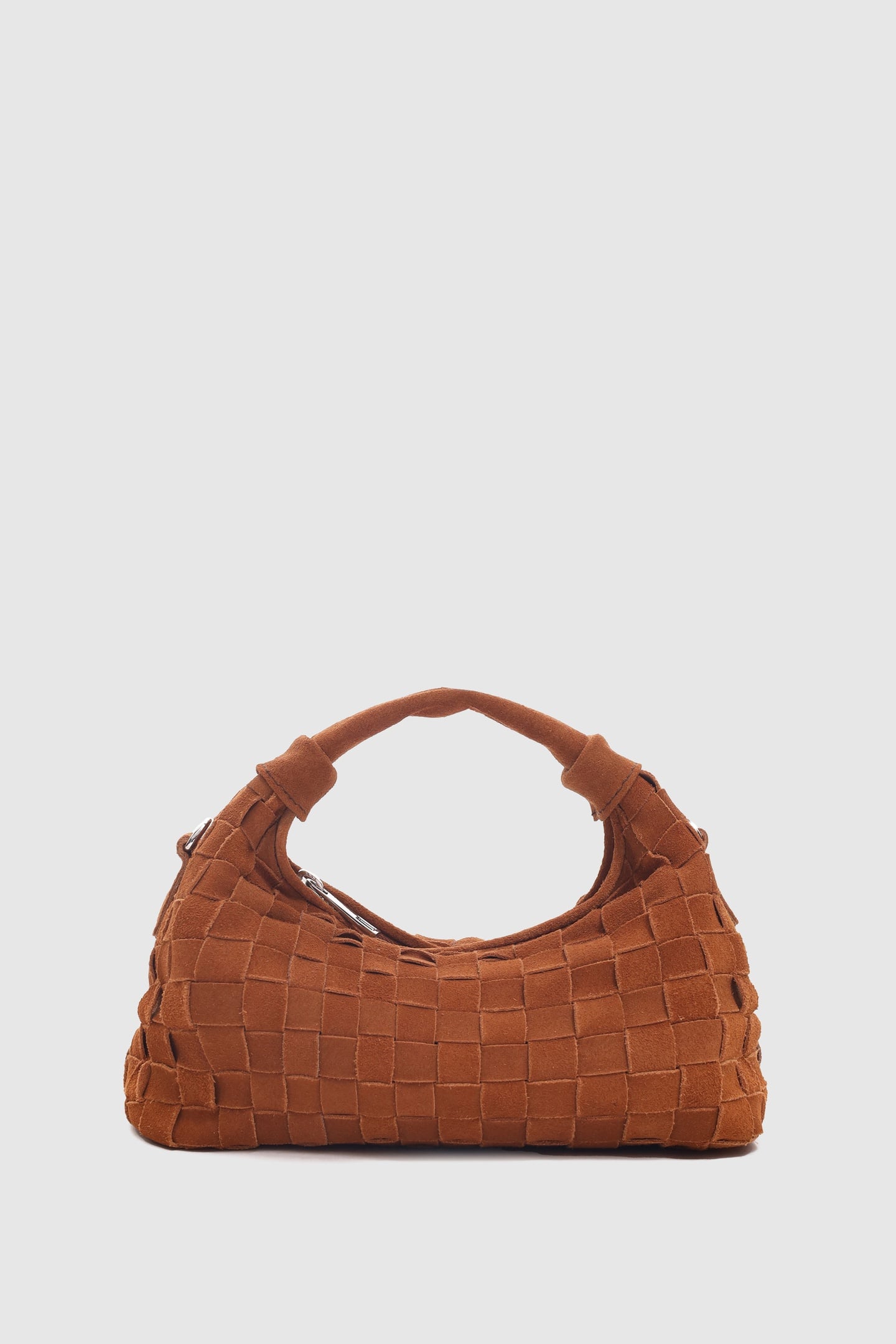 MINI DANDY BRAIDED SUEDE PECAN BROWN 1