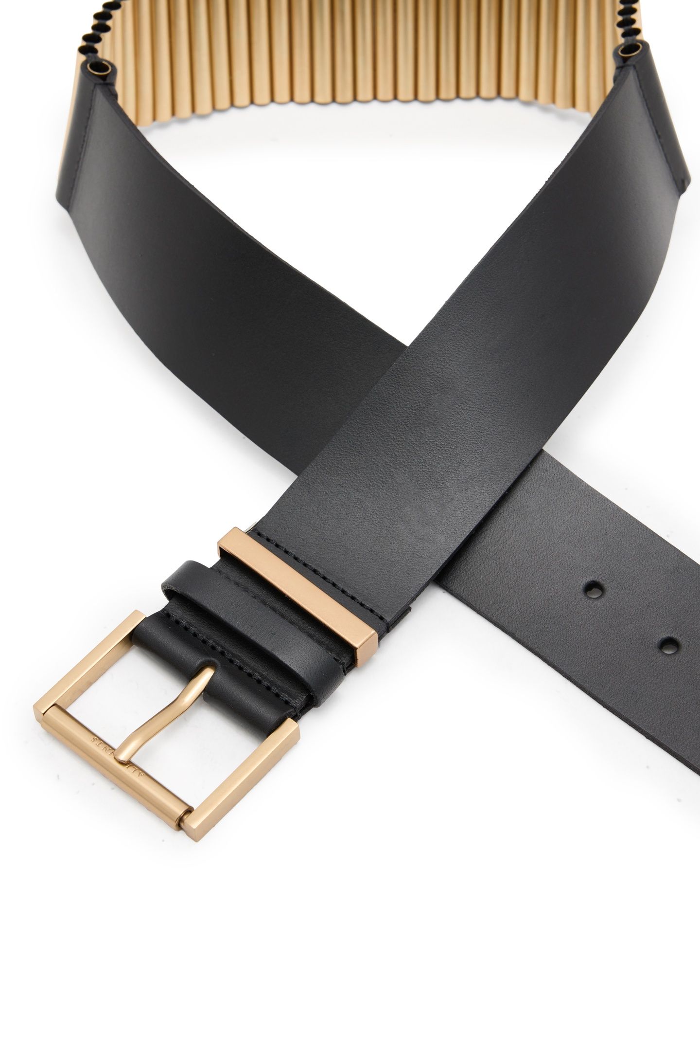 DARCY BELT BLACK/WARM BRASS 4