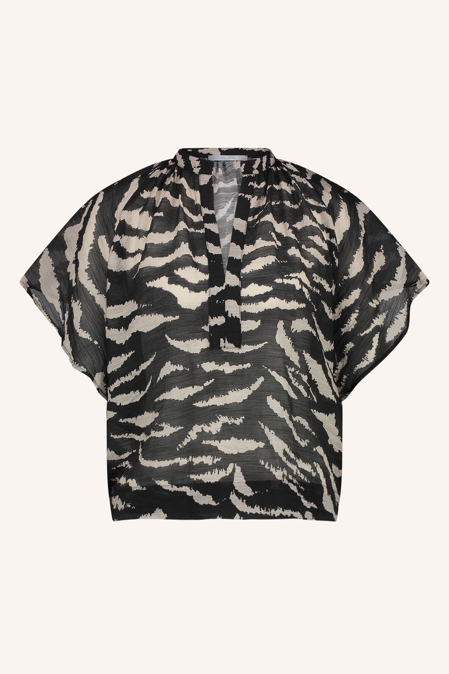 VINA ZEBRA BLOUSE BLACK ZEBRA PRINT 6
