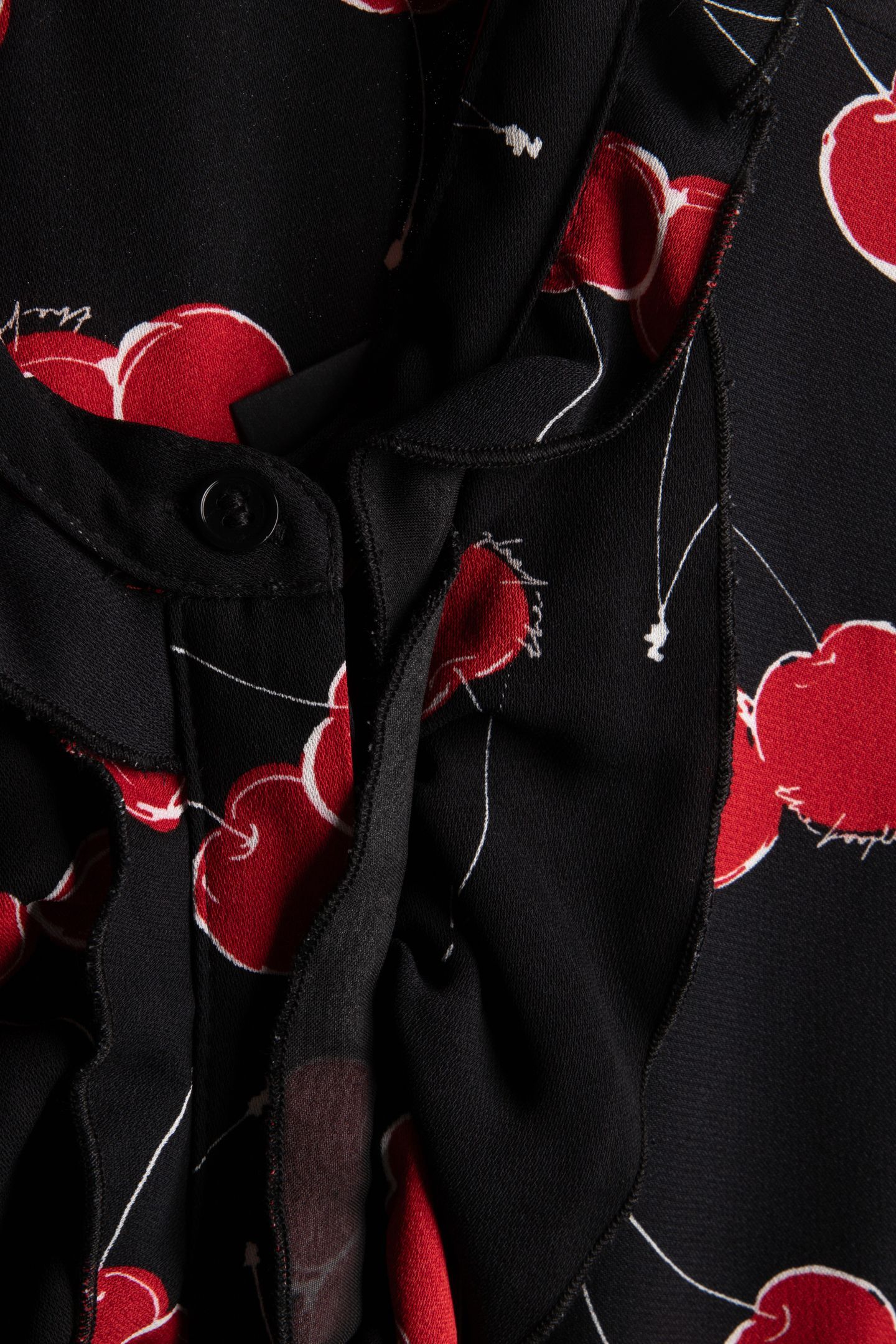 SHORT DRESS WITH LONG SLEEVES BLACK - RED 6