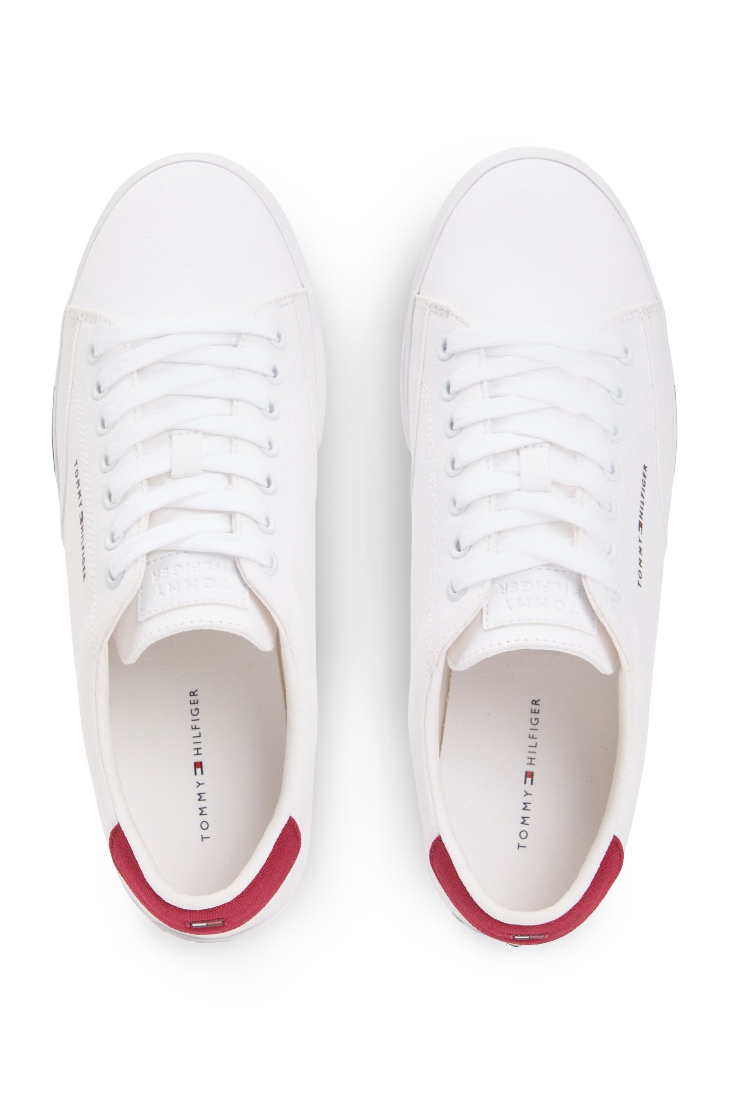 CANVAS SIGNATURE MIDSOLE TRAINERS WHITE 5