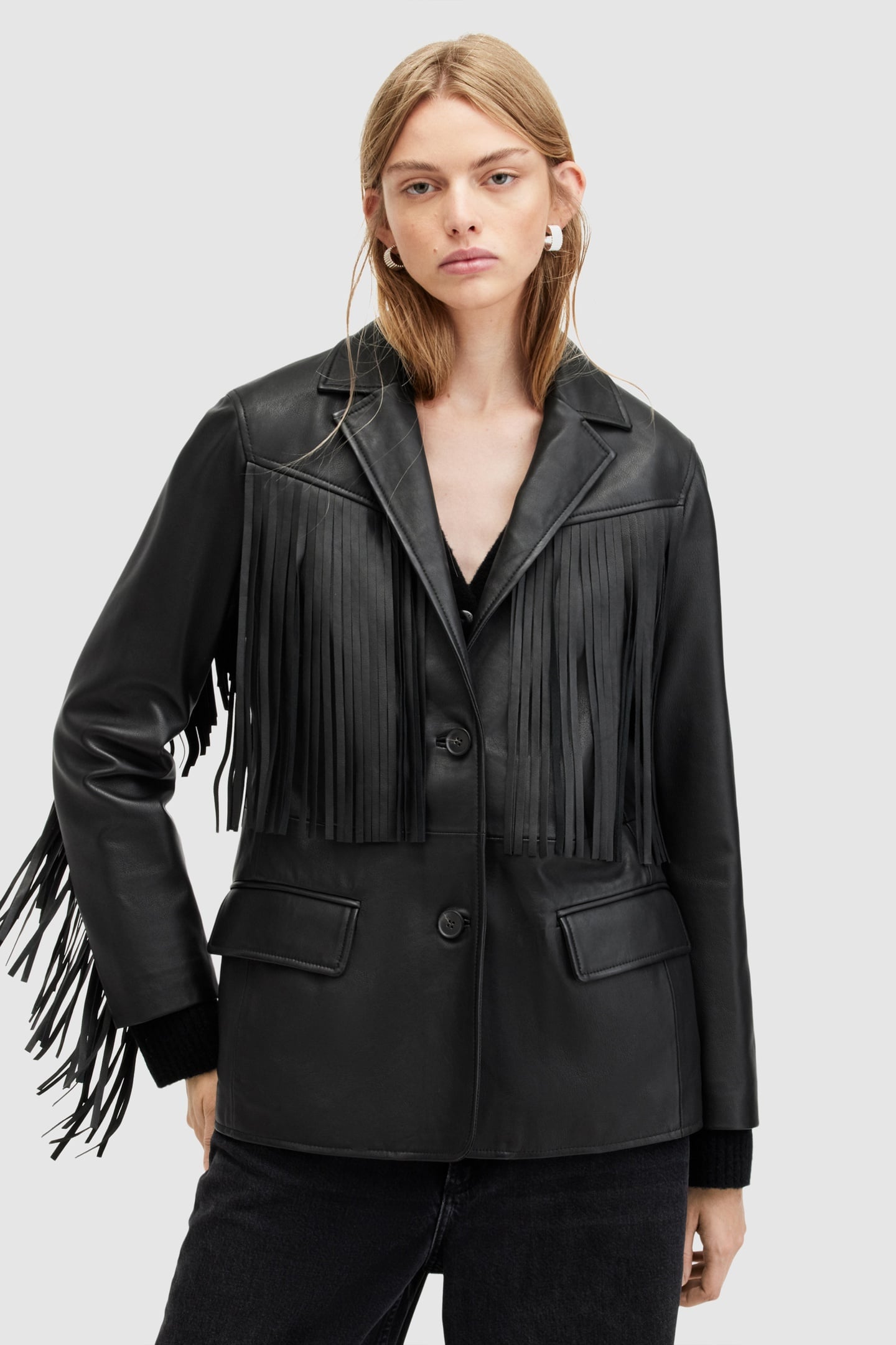 CORINNA TASSEL BLAZE BLACK 1