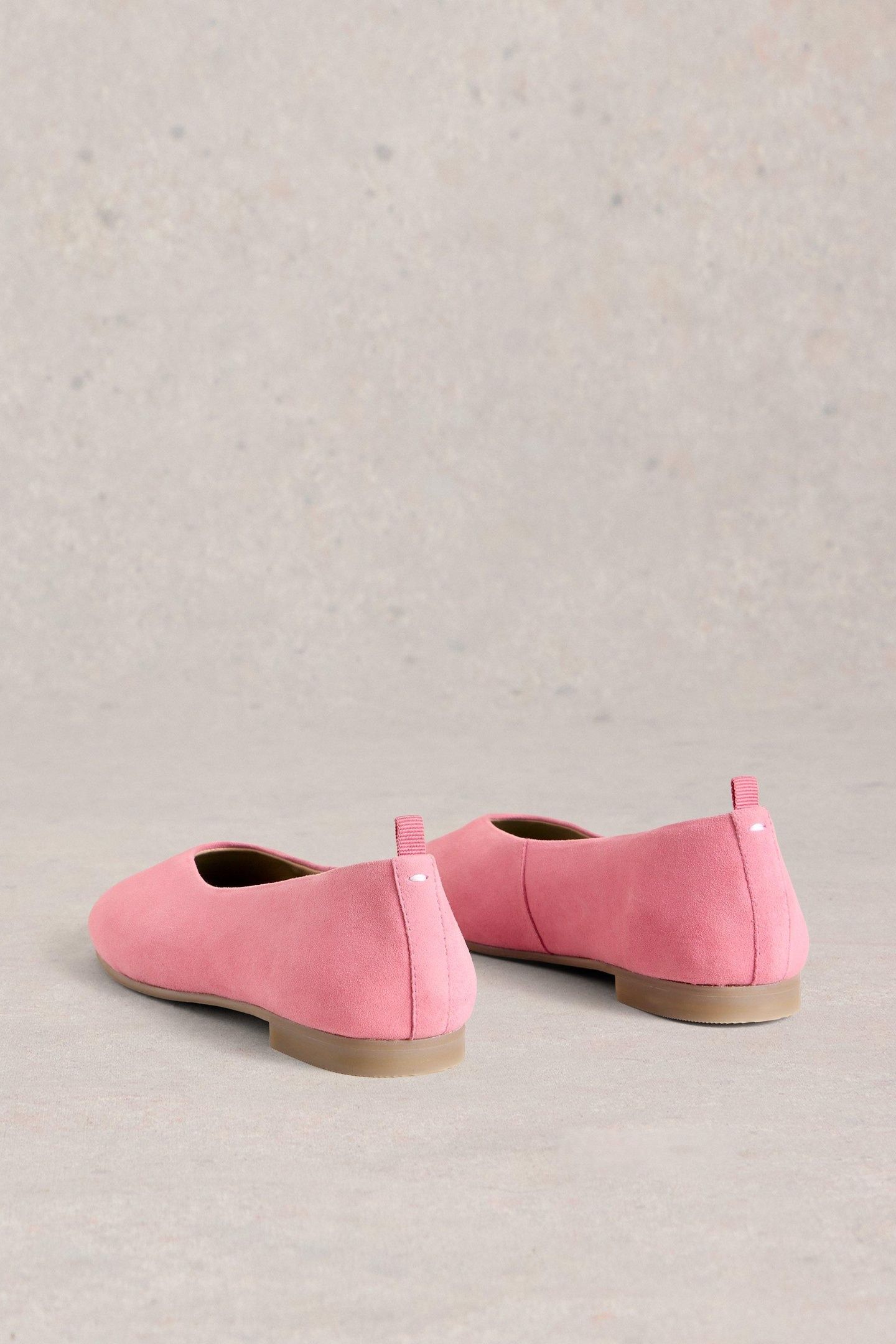 CHERI LEATHER BALLERINA PUMP MID PINK 2