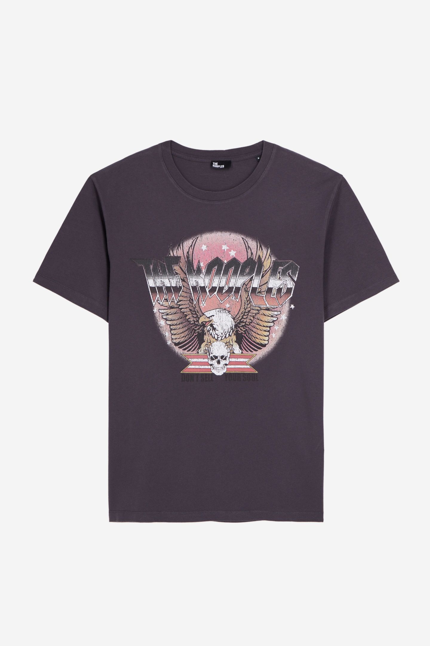 T-SHIRT WITH VINTAGE PRINT ON THE FRONT CARBONE 4