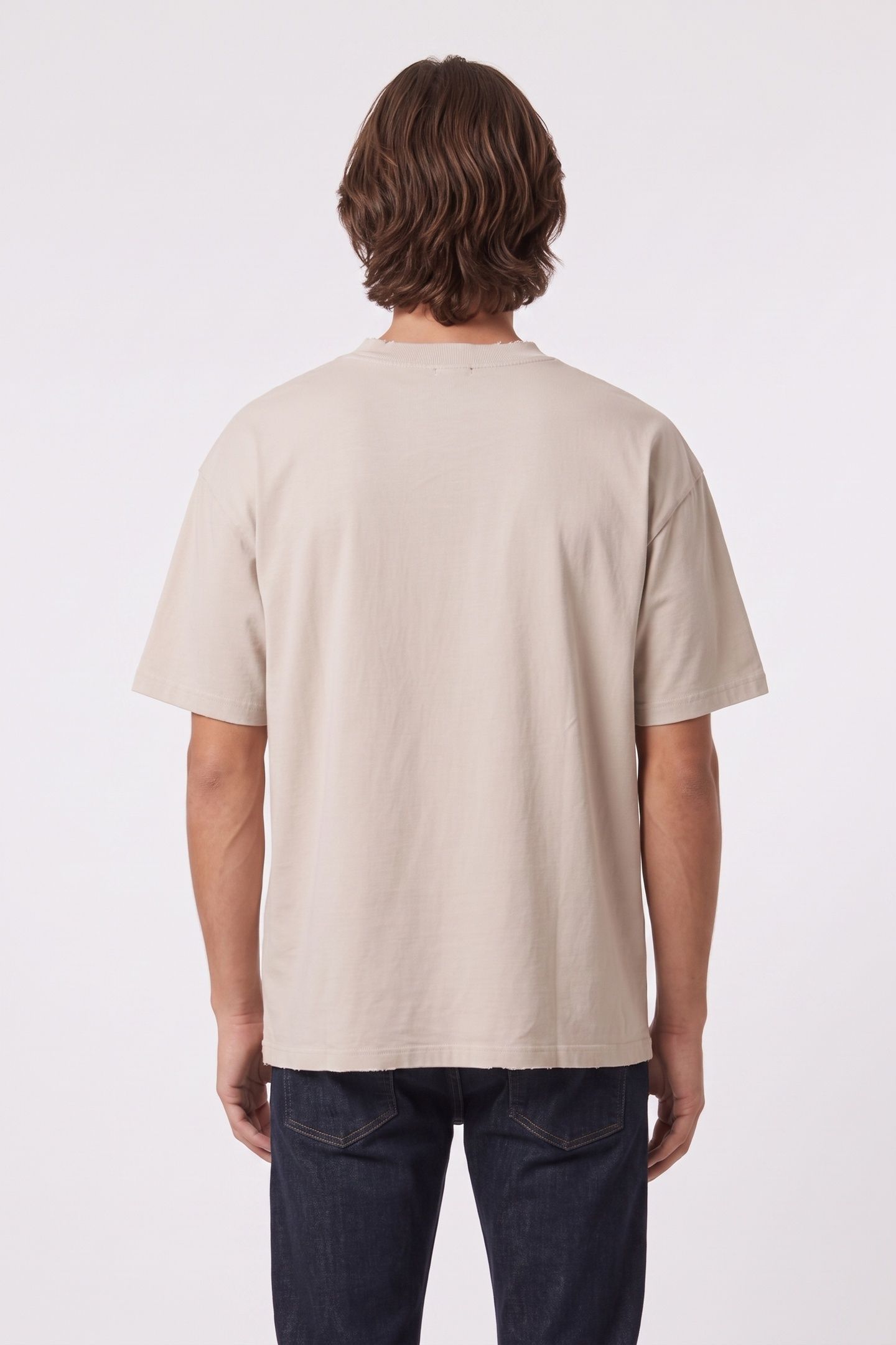 SHORT-SLEEVED T-SHIRT WITH PRINT STONE GREY 2