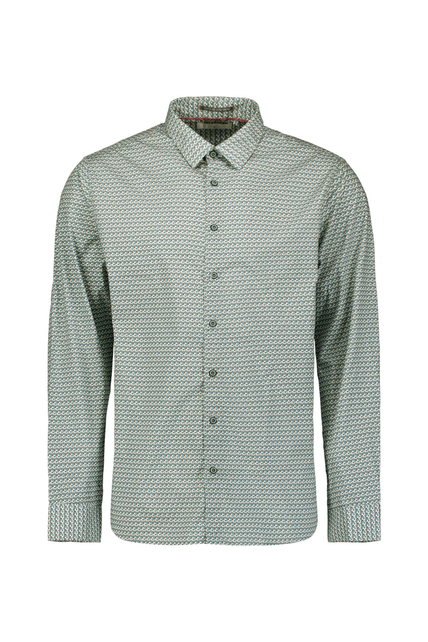 SHIRT STRETCH ALLOVER PRINTED SEABLUE 4