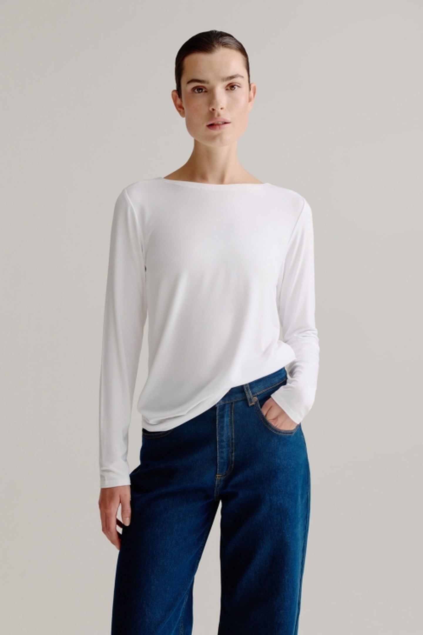 ALINE T-SHIRT SOLID OFF WHITE 1