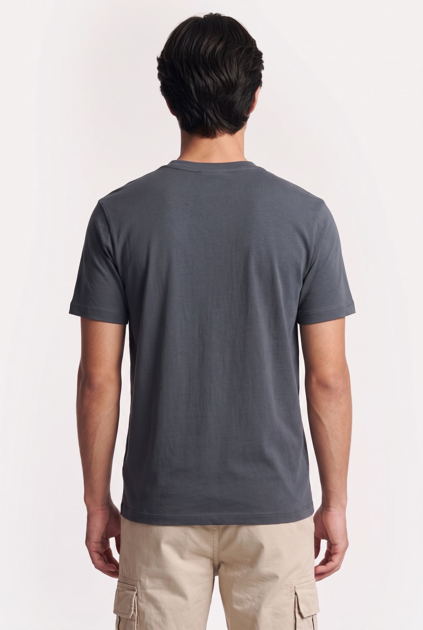 SS 30S CLASSIC MICRO MONOGRAM TEE BRIGHT WHITE/DARK SLATE 4