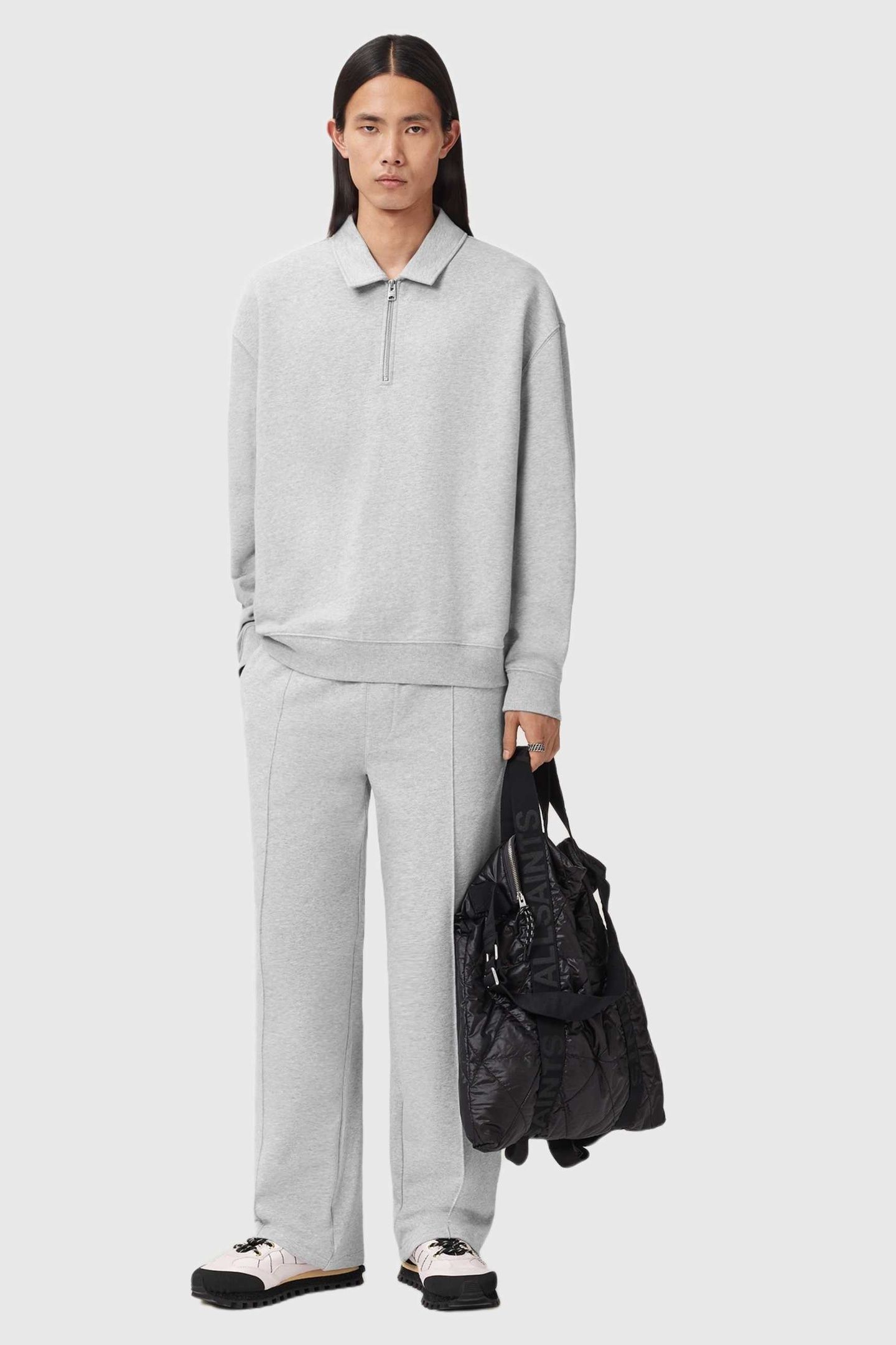MILO SWEAT POLO LIGHT GREY MARL 2
