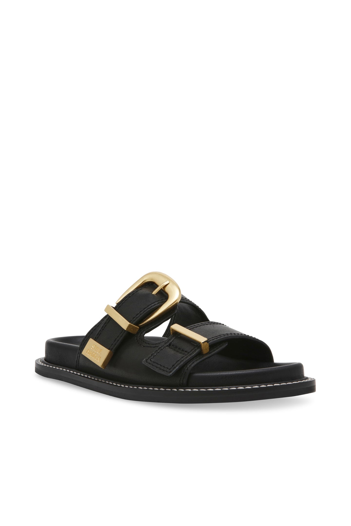ARCH SLIDES BLACK ACTION LEATHER 2