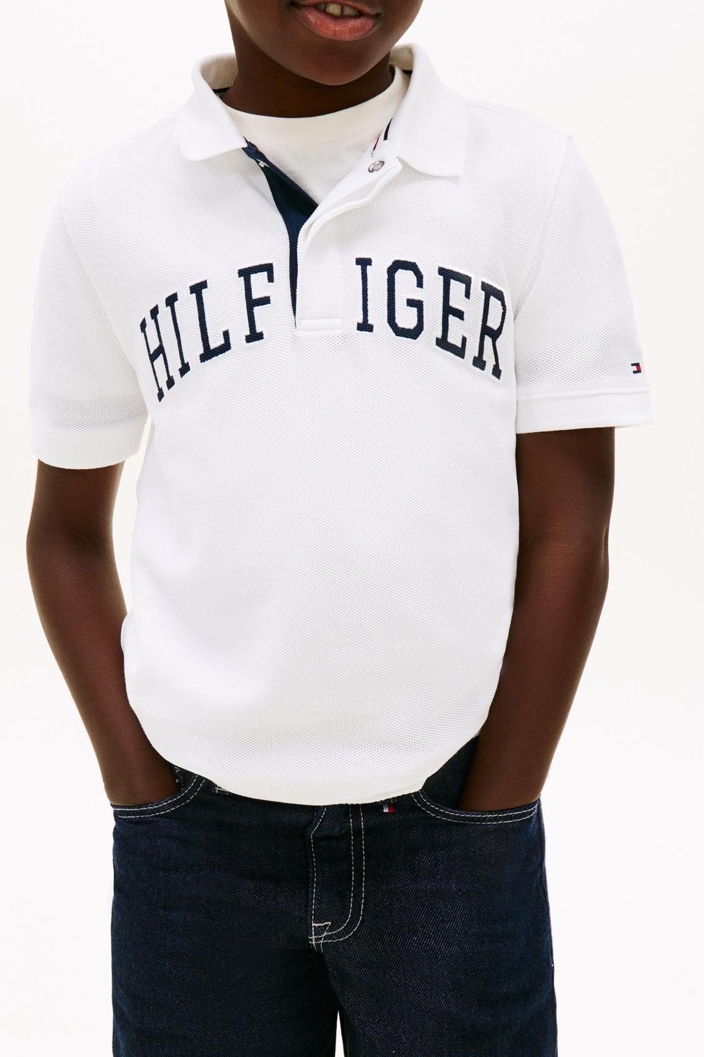 BOYS HILFIGER VARSITY WHITE 3