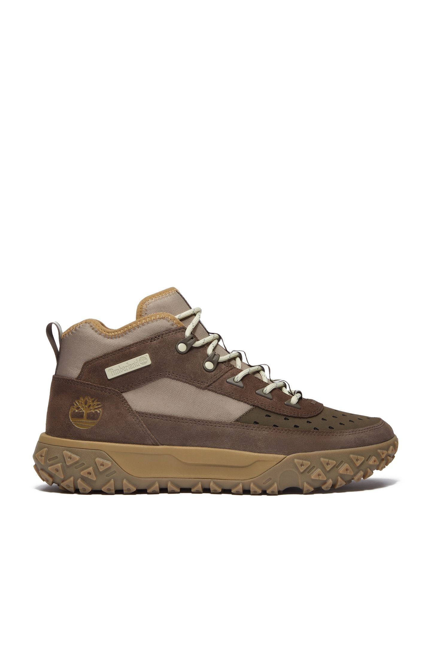 GREENSTRIDE MOTION 6 MID LACE UP SNEAKER DARK BROWN 1