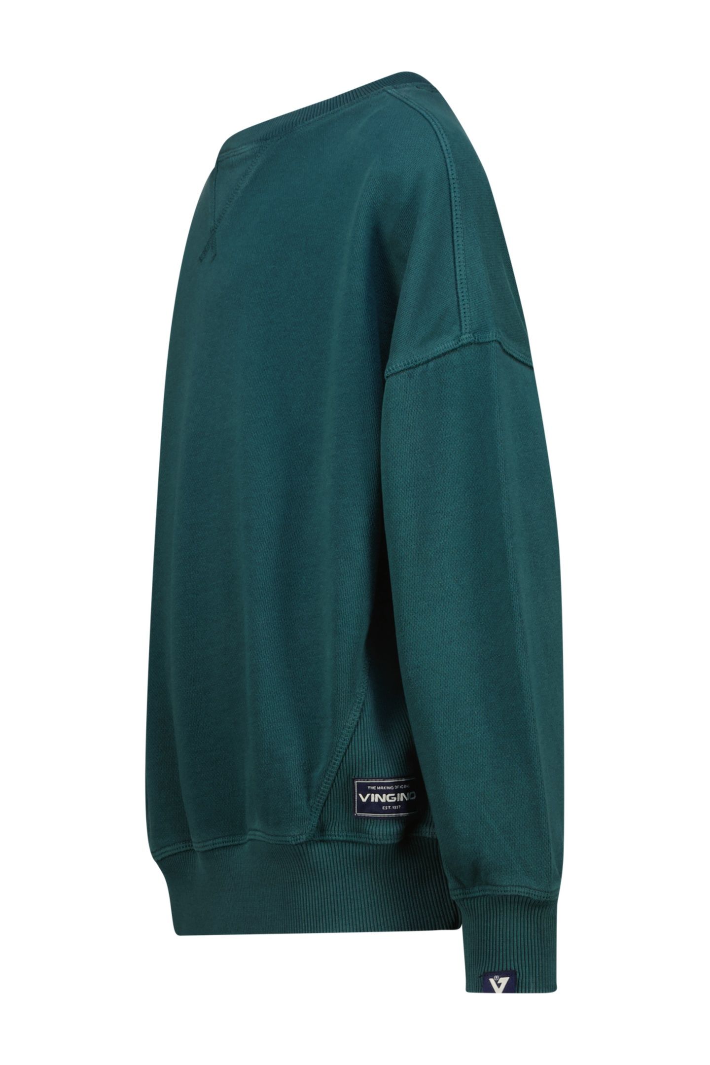 BOYS NEVY SWEATER DARK JUNGLE GREEN 2