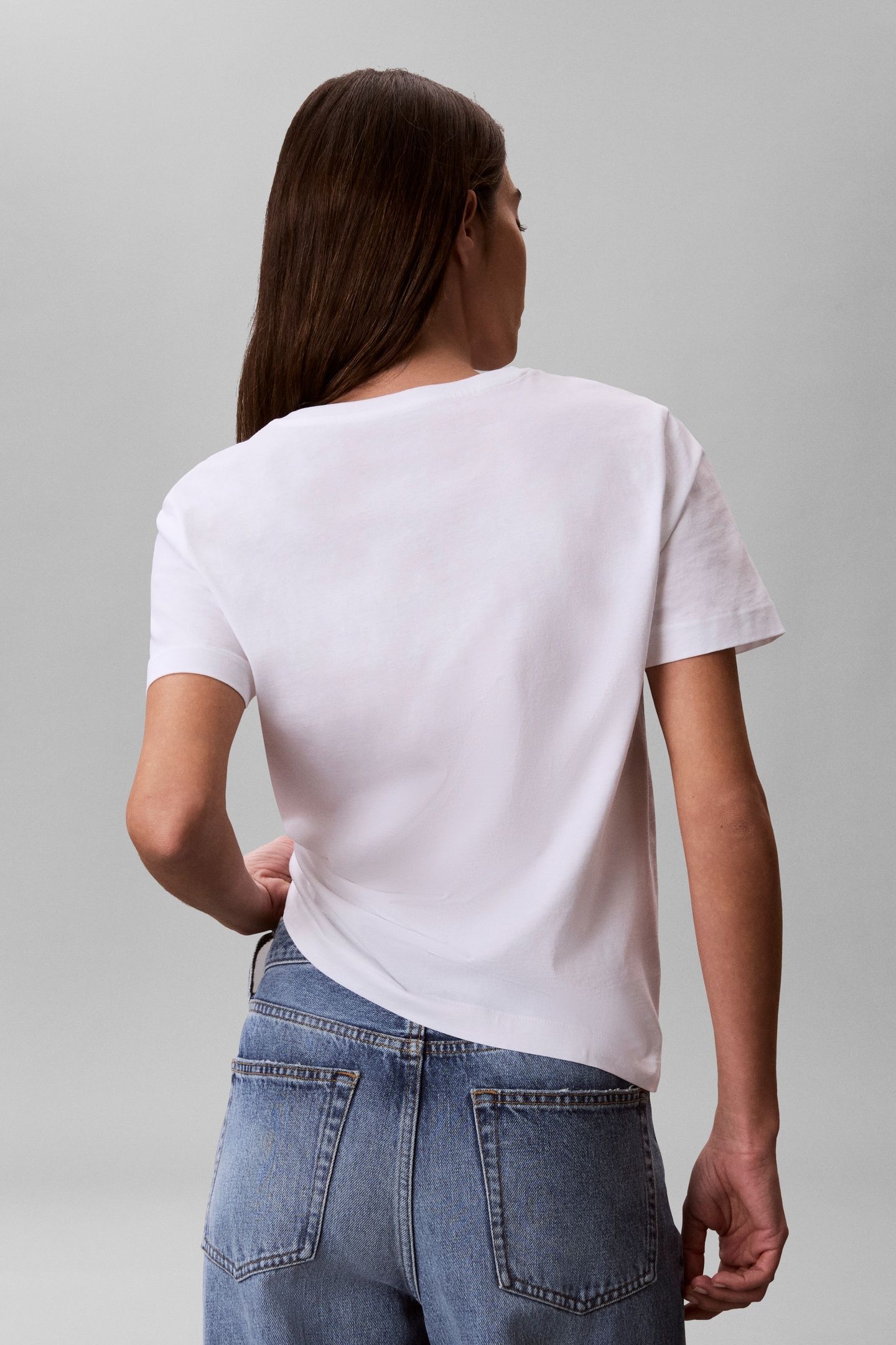 2-PACK V-NECK T-SHIRTS AGED REDWOOD W/WHITE 3