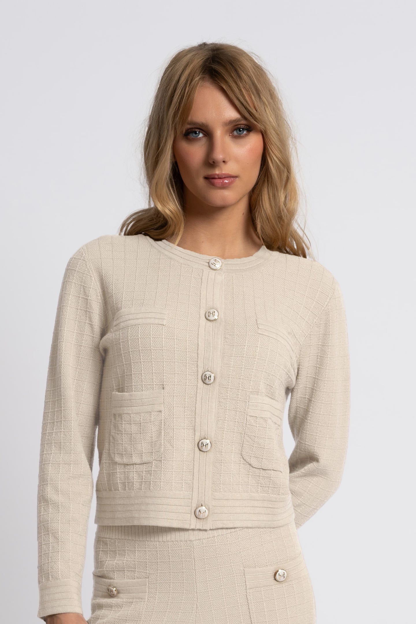 DESMOND CARDIGAN CREAM 1