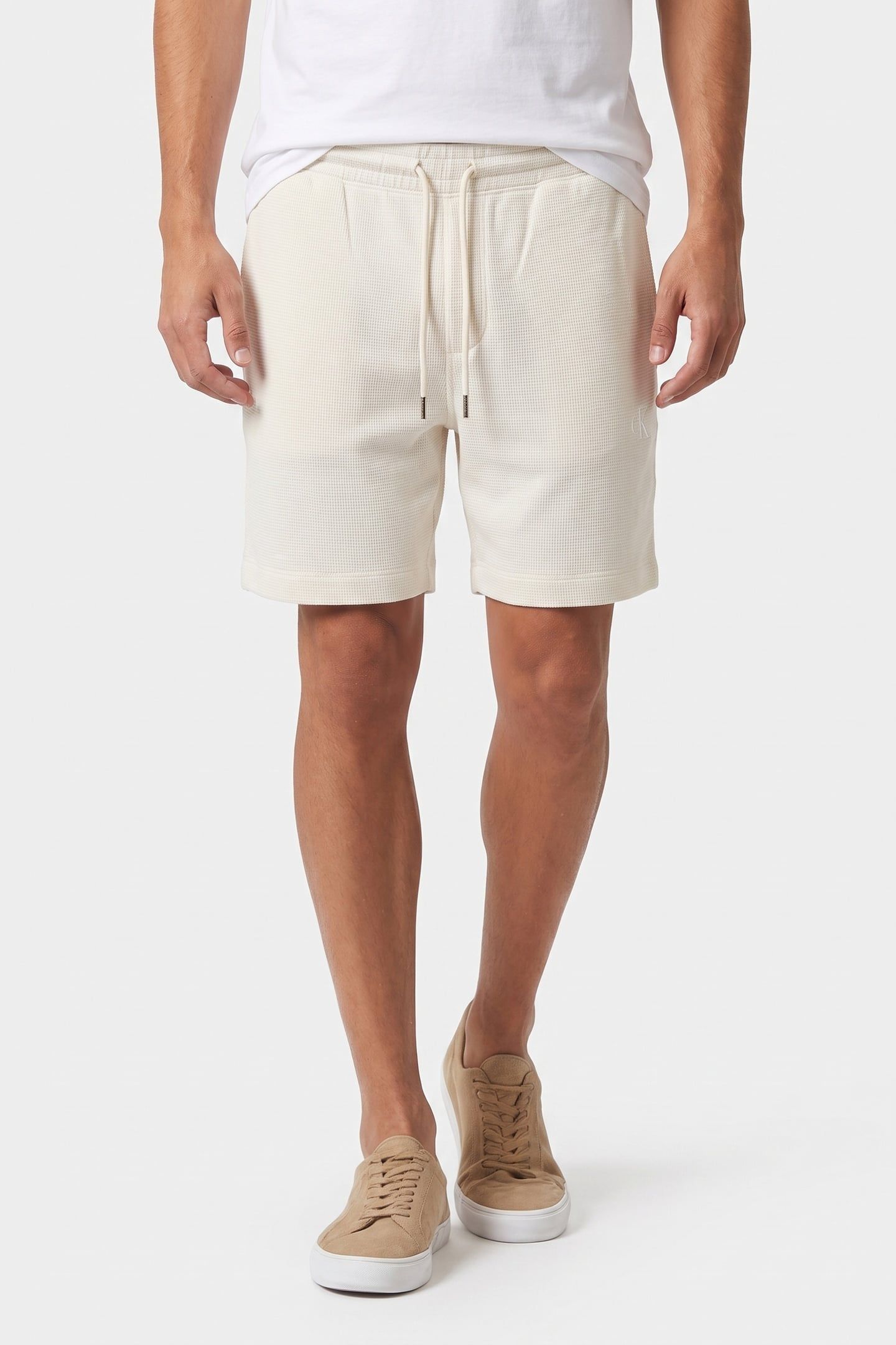 HD COTTON WAFFLE SHORTS TOFU 1
