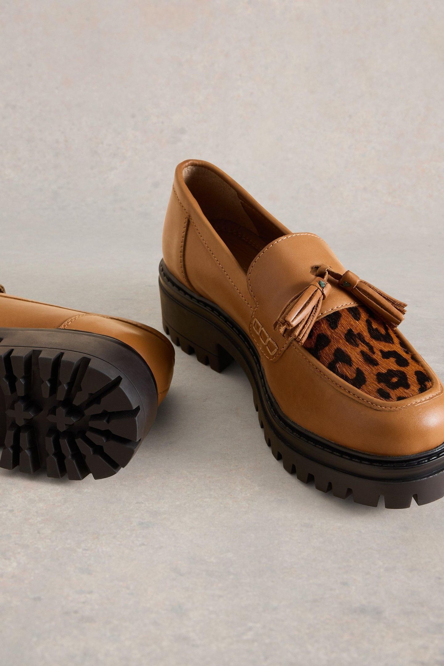 CHARLIE CHUNKY LOAFER TAN MULTI 3