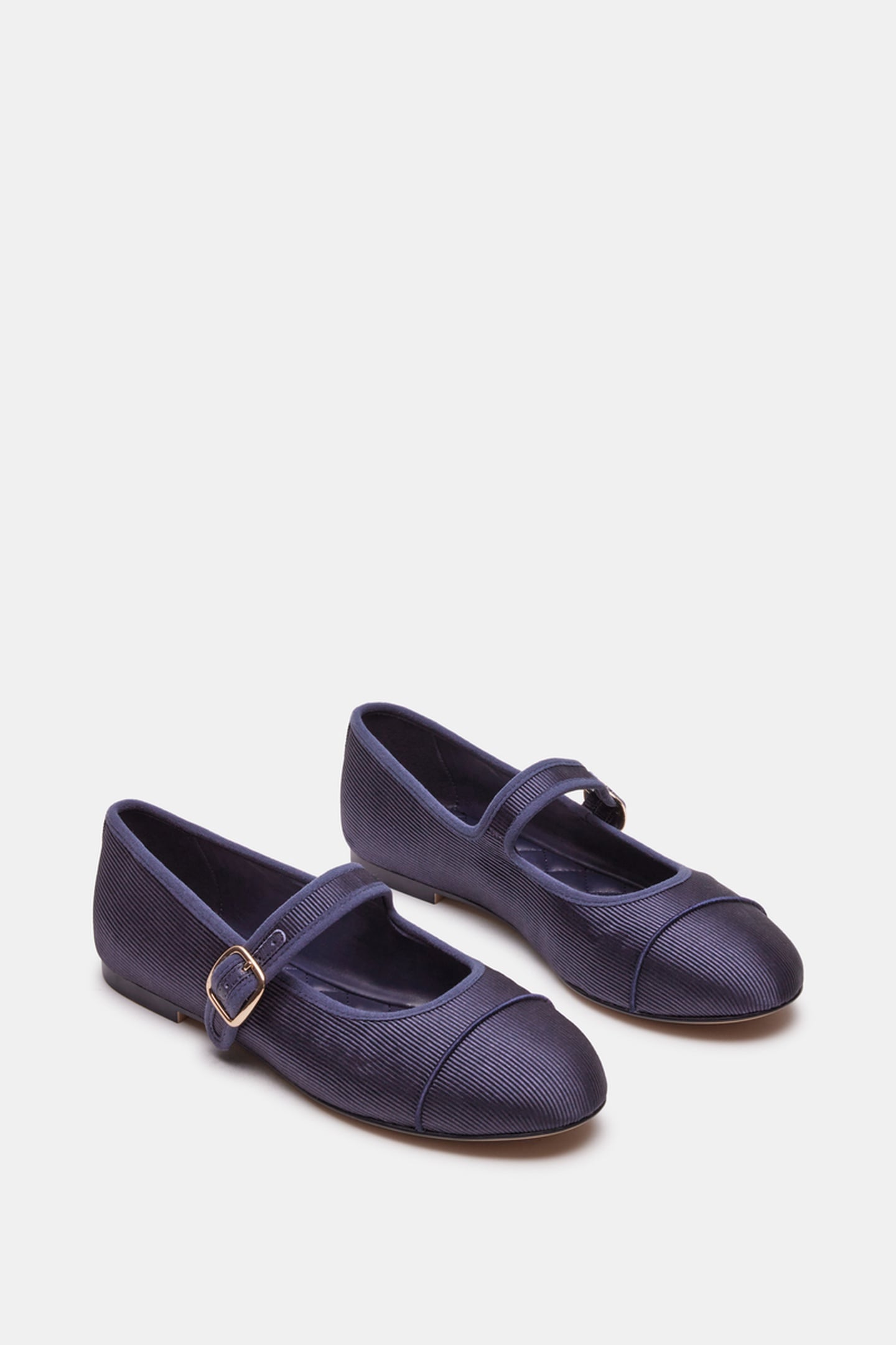 DORY FLAT SHOES NAVY SATIN 2