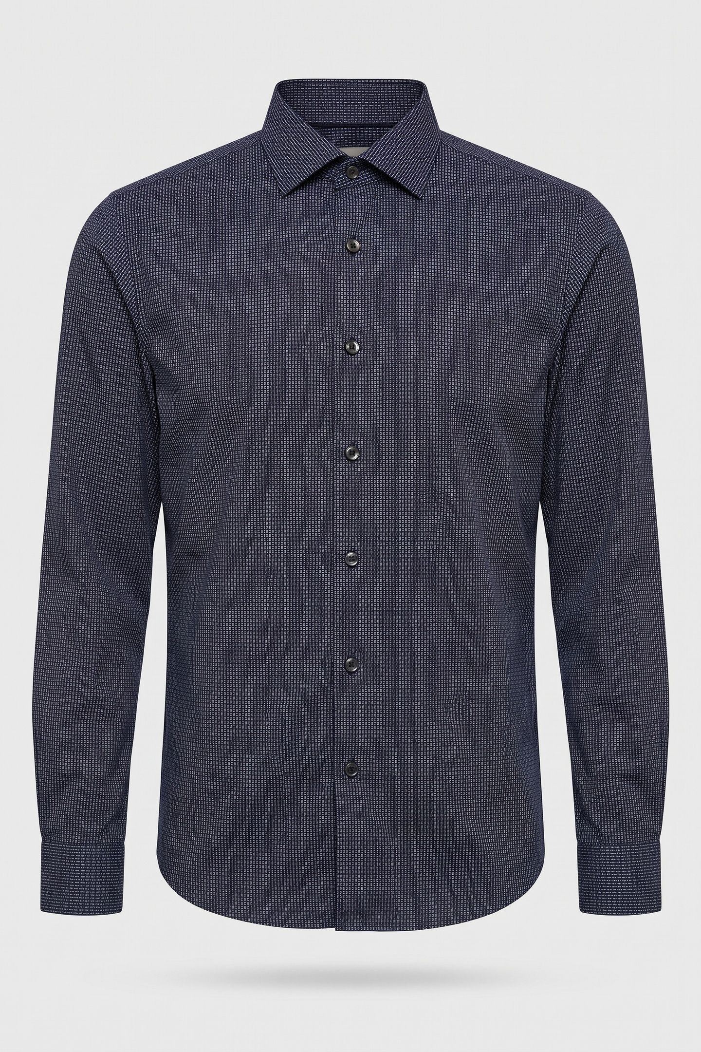 SLIM ESSENTIAL POPLIN SHIRT NAVY 3