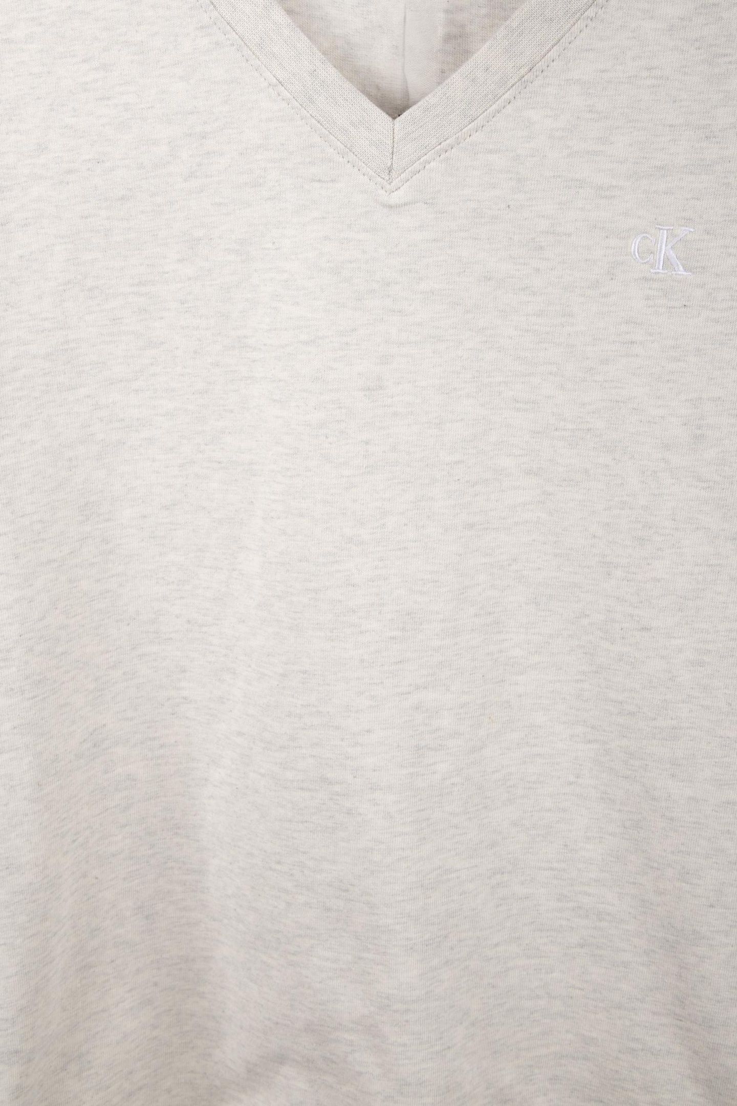 ARCHIVE JERSEY V-NECK TEE BA01 GREY HEATHER 4