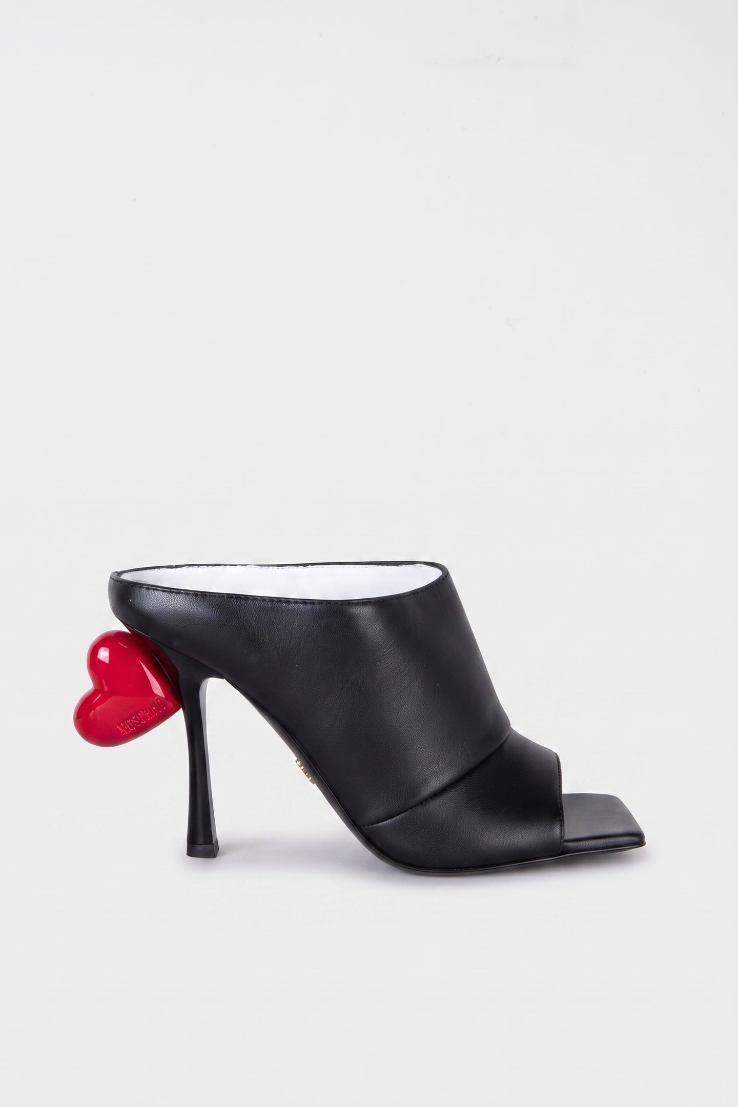 GOATSKIN MULES BLACK 1