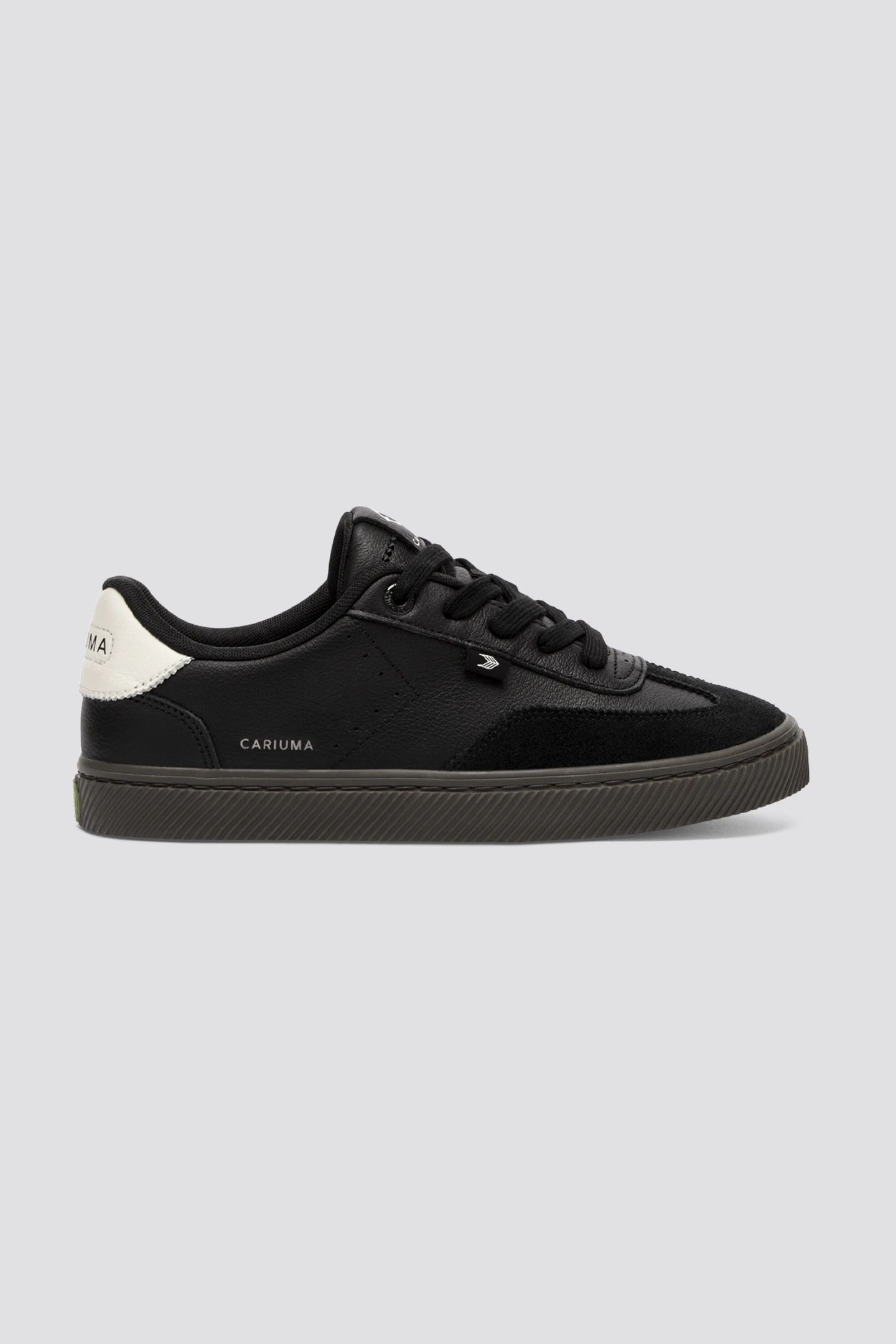 TOCA SOFT GRAIN LEATHER TEAK BLACK OFF-WHITE ACCENTS 1
