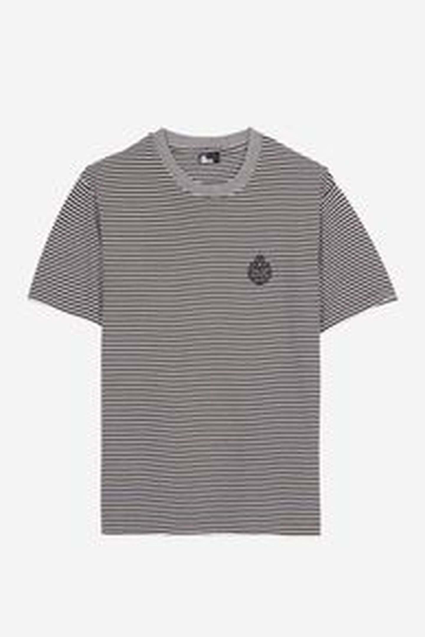 SHORT-SLEEVED STRIPED T-SHIRT WITH PATCH BLACK / WHITE 4