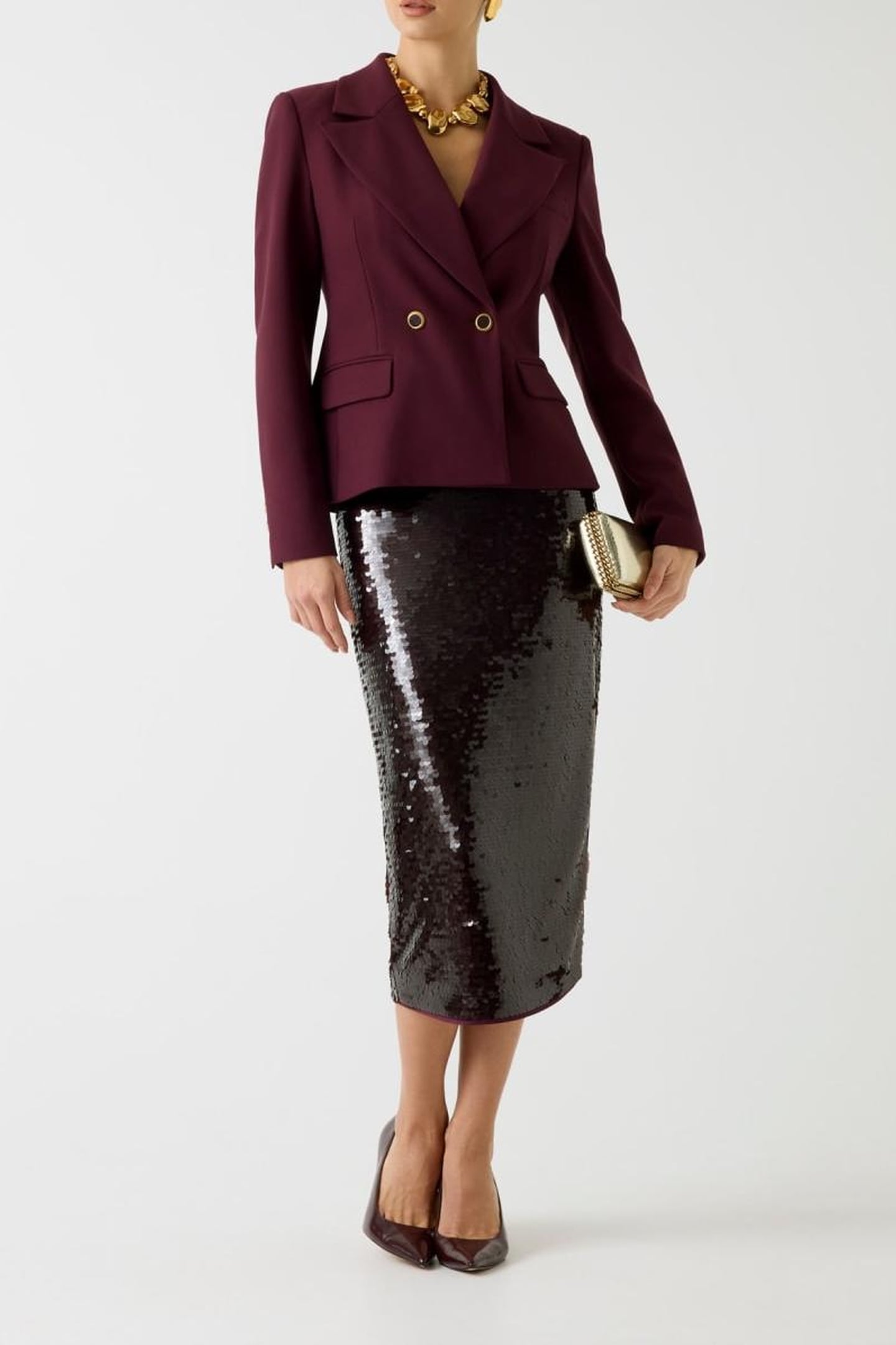 LIA FIT DOUBLE BRST REGAL PLUM 1