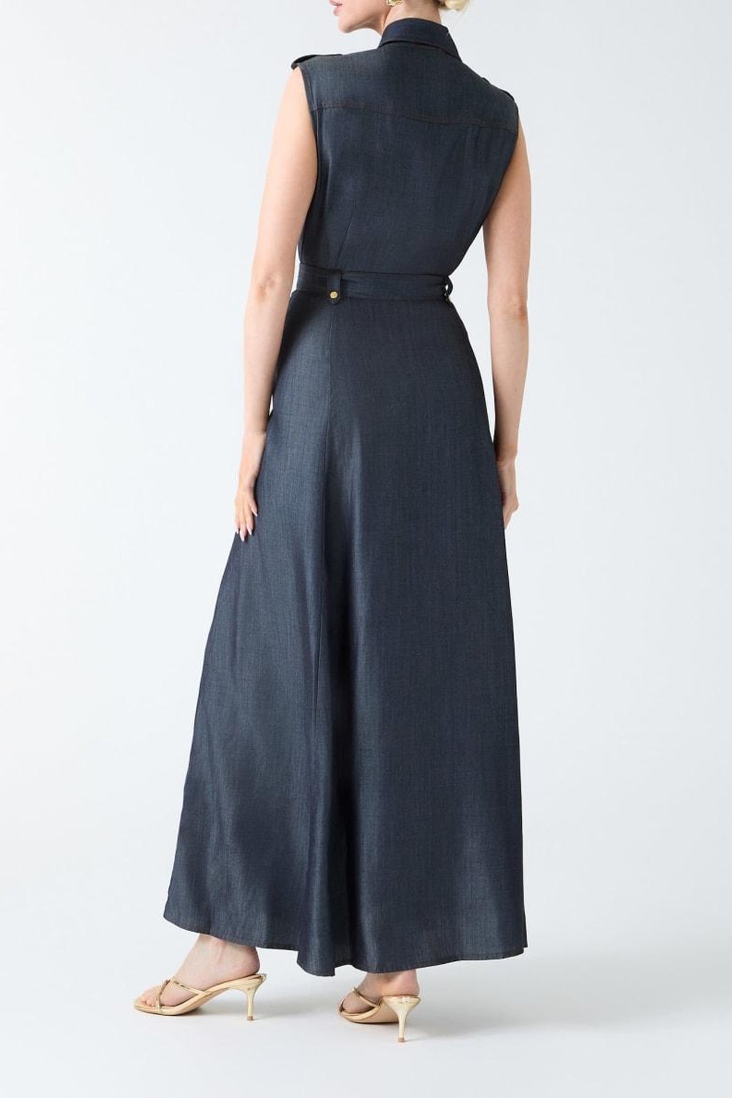 CARLA LONG SL DRESS DARK BLUE 2
