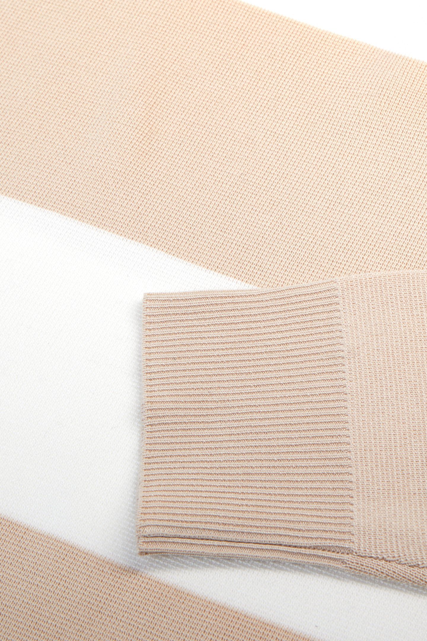 PULL RAYE BICOLOR BEIGE ECRU 7