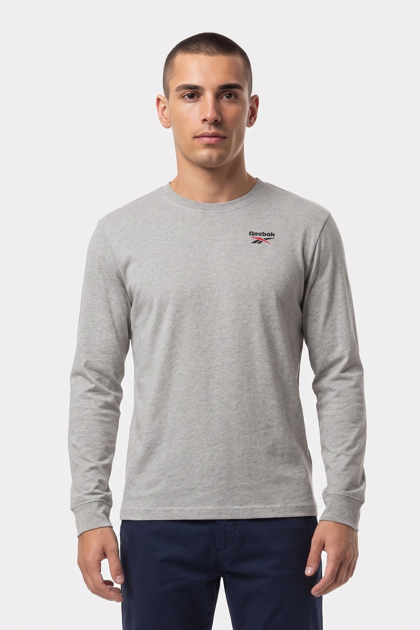 REEBOK IDENTITY SMAL MEDIUM GREY HEATHER/VECTOR RED 1
