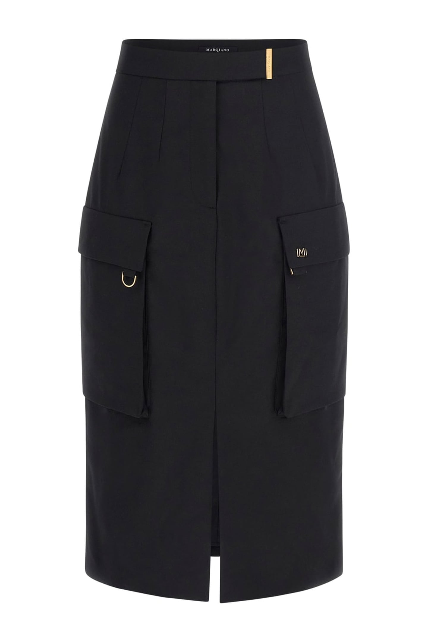IRINA MIDI SKIRT JET BLACK A996 1