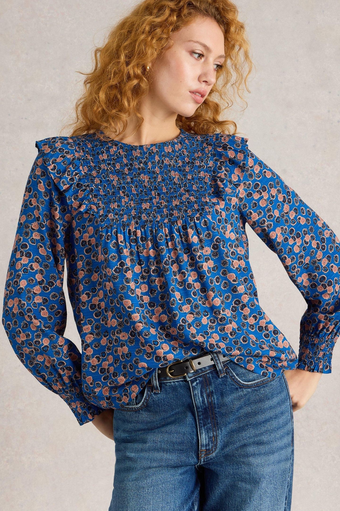 SYLVIE TOP BLUE PRINT 2