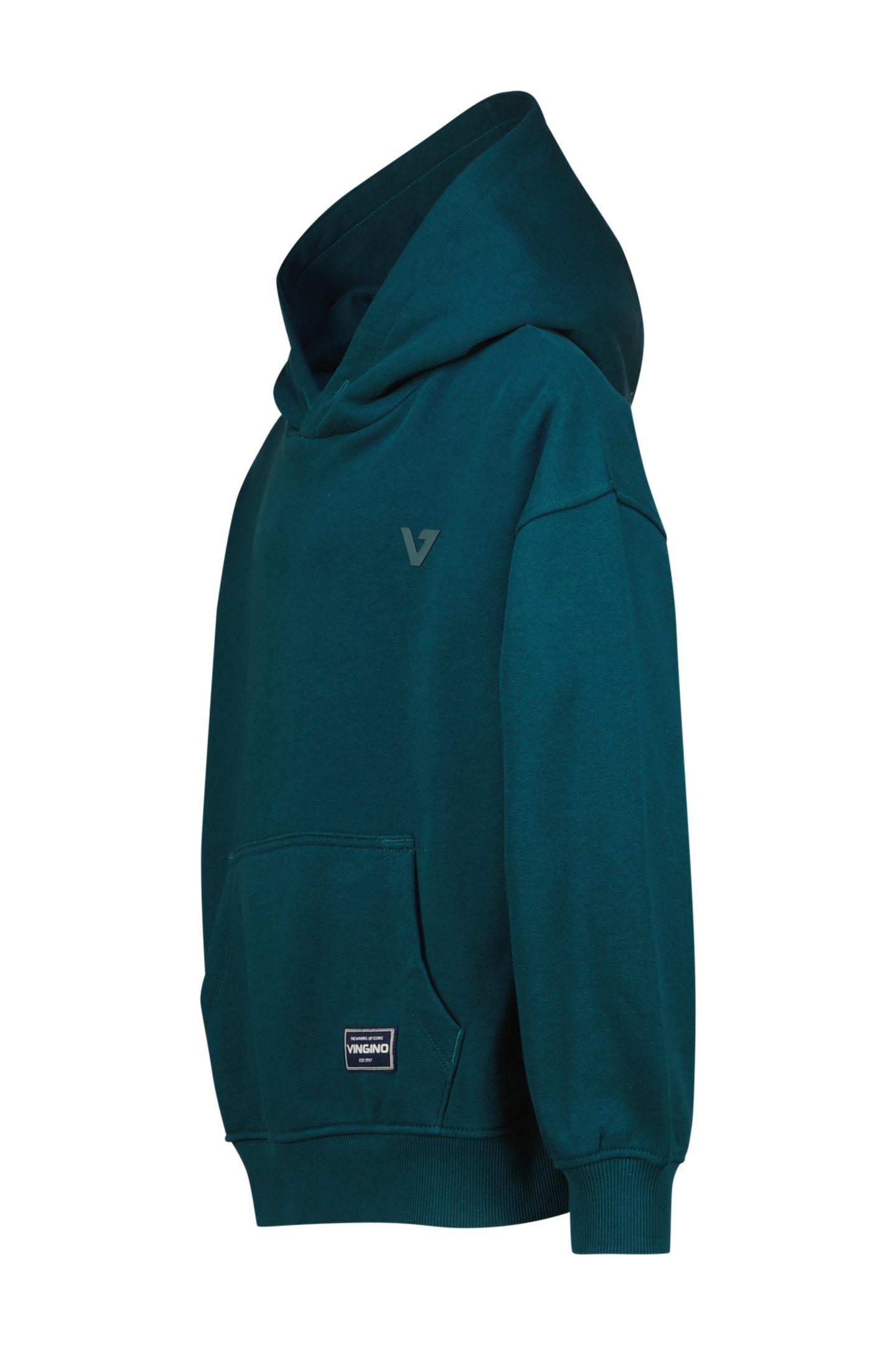 BOYS BASIC-HOODY SWEATER DARK JUNGLE GREEN 3