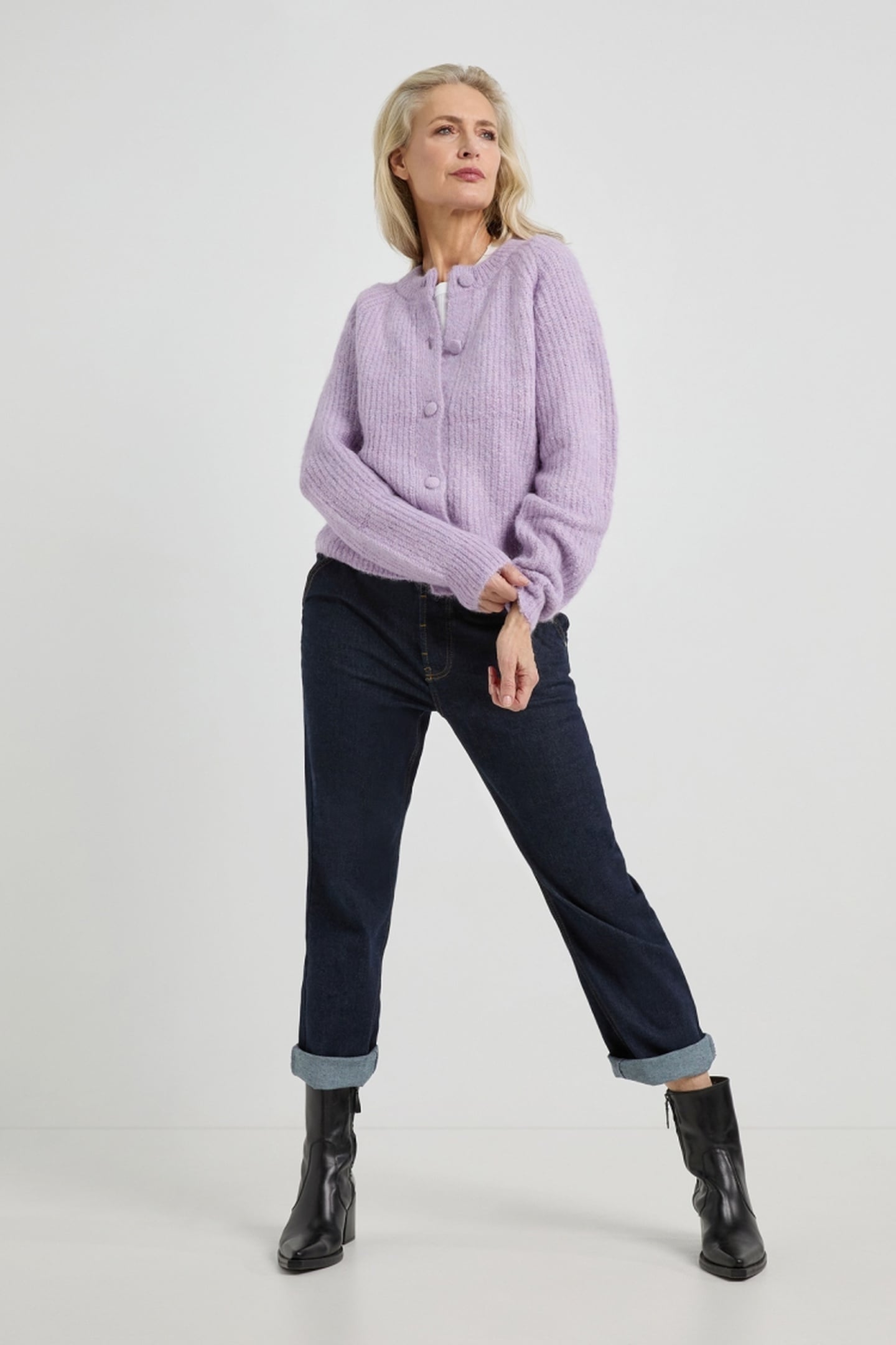 ABIGAIL CARDIGAN LILAC 2