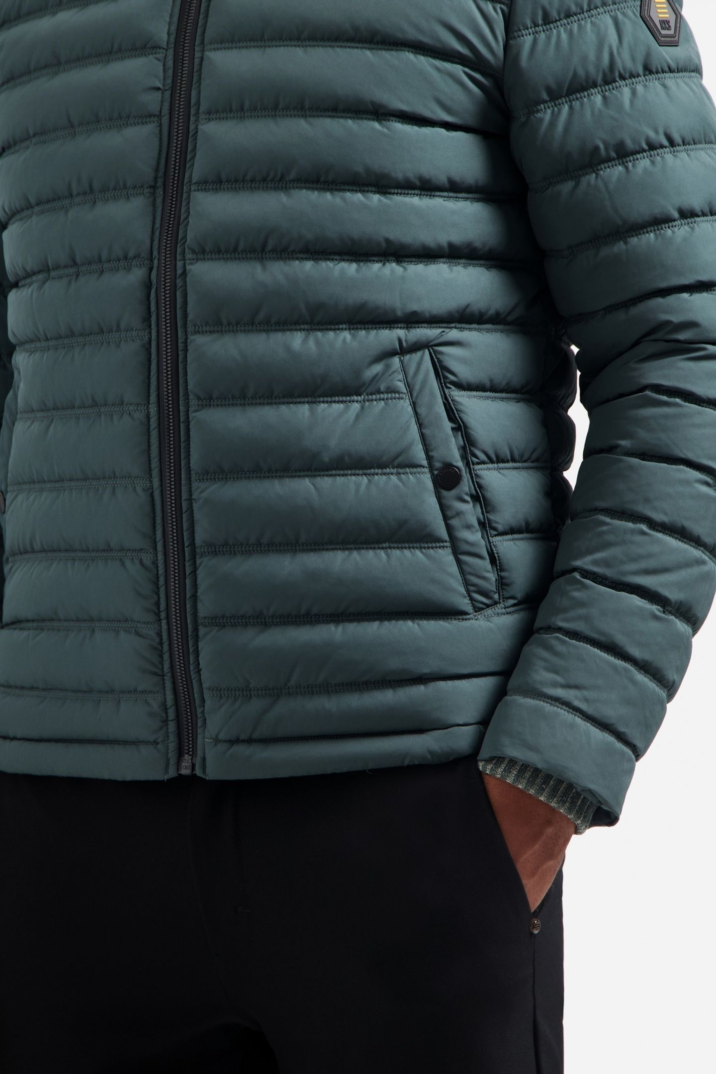 JACKET SHORT FIT PADDED DARK STEEL 7