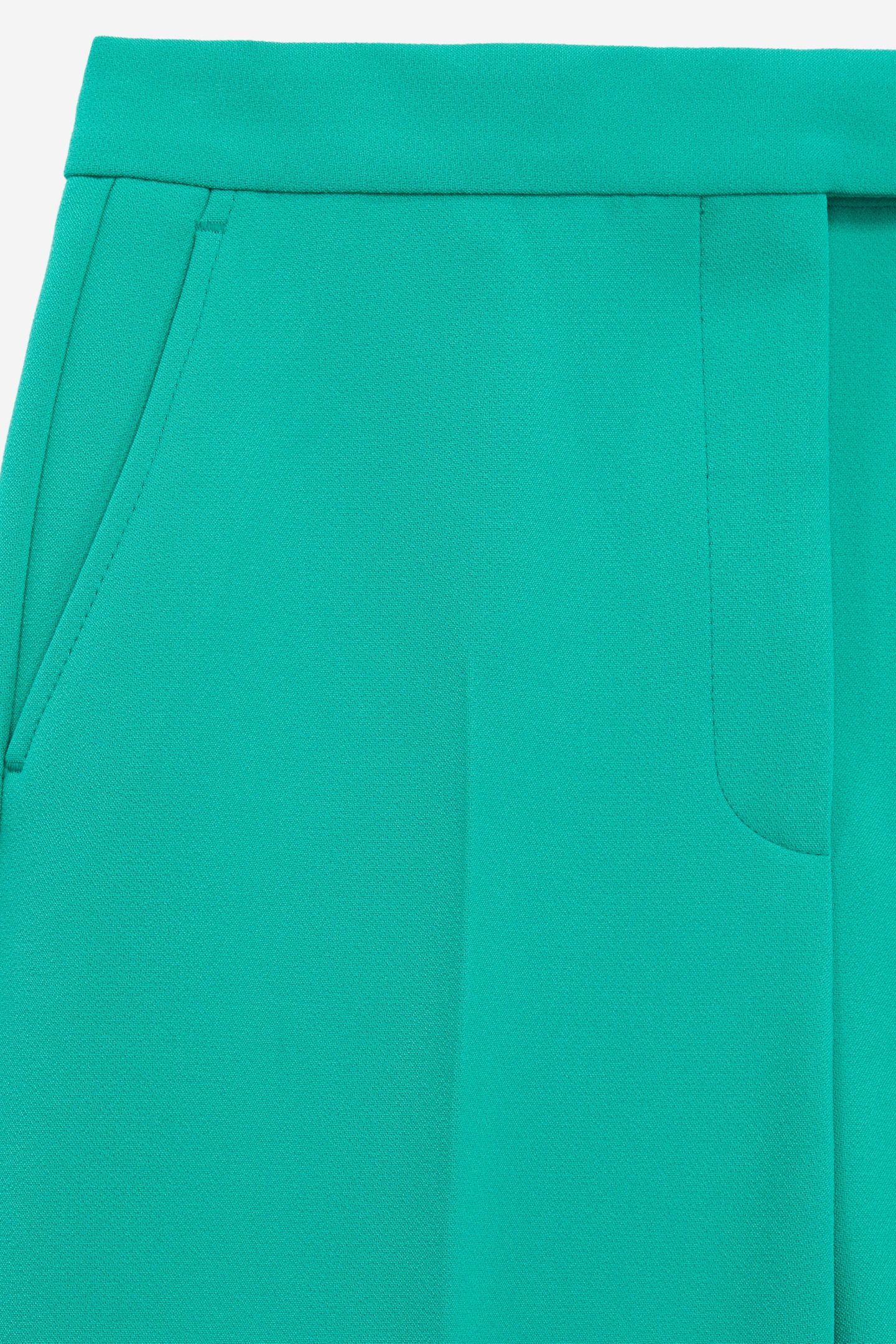 STRAIGHT-LEG SUIT TROUSERS GREEN 7