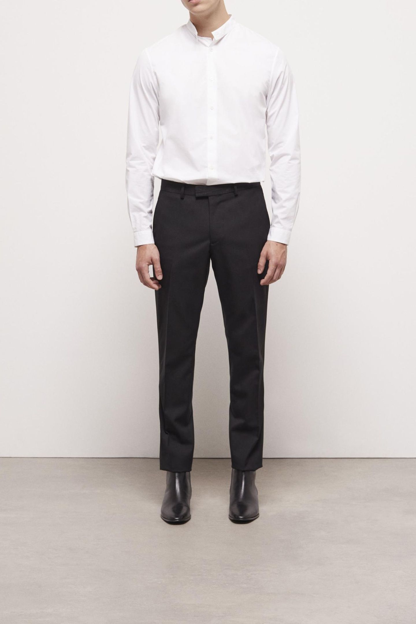 SATIN SUIT TROUSERS BLACK 2