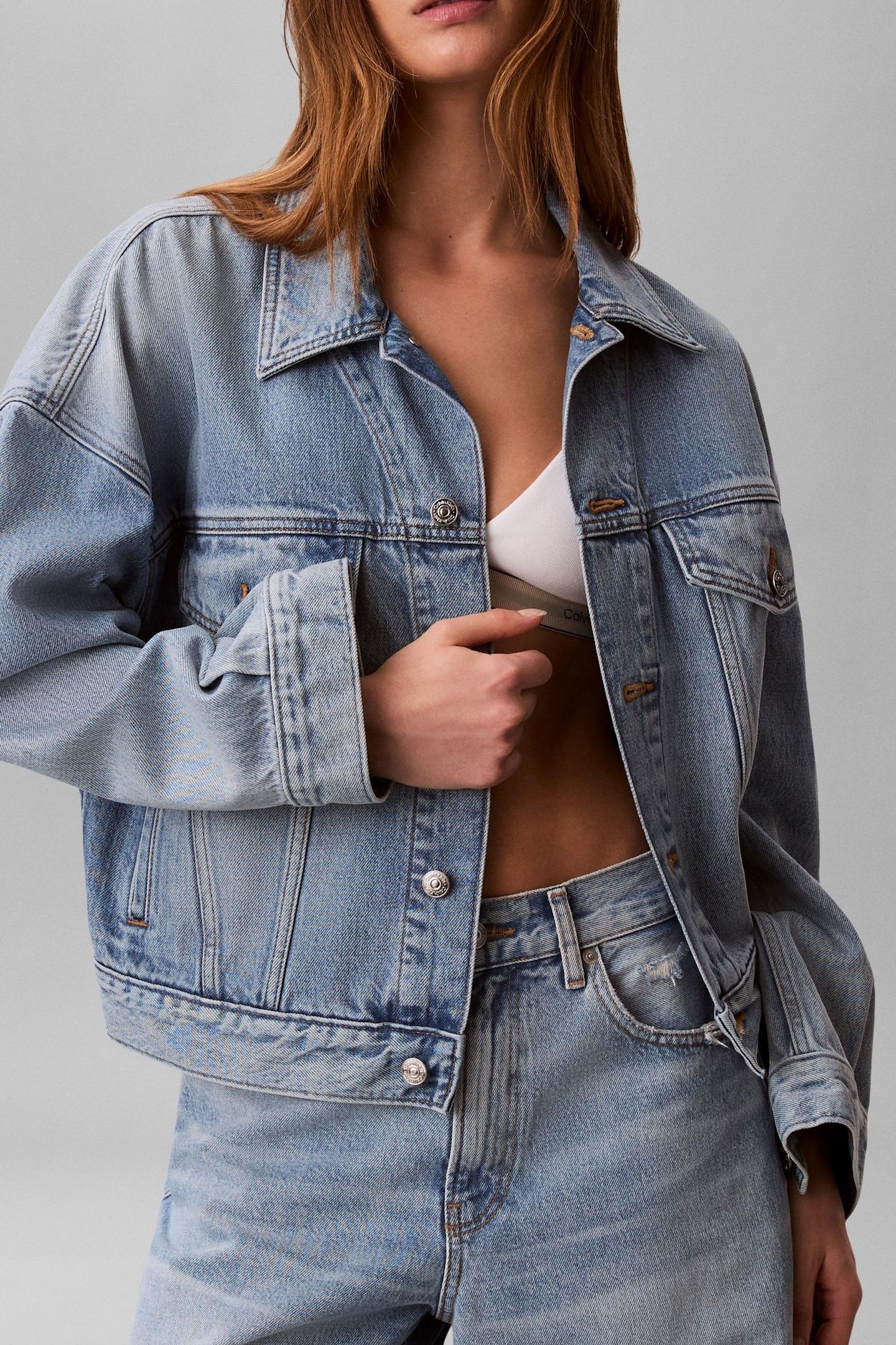 RELAXED TRUCKER VINTAGE JACKET VINTAGE MOSS 2