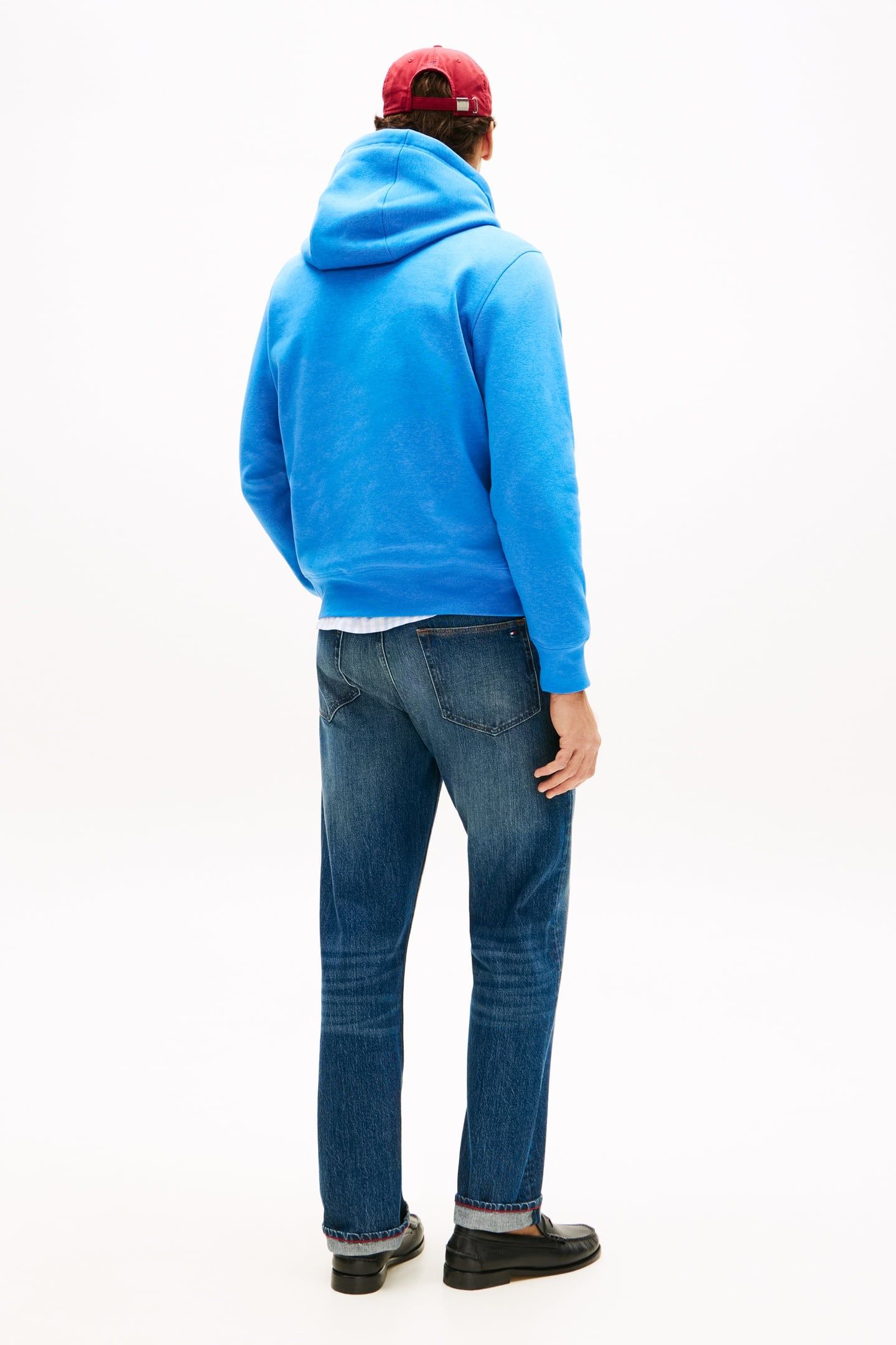 TOMMY LOGO HOODY BLUE ORBIT 3