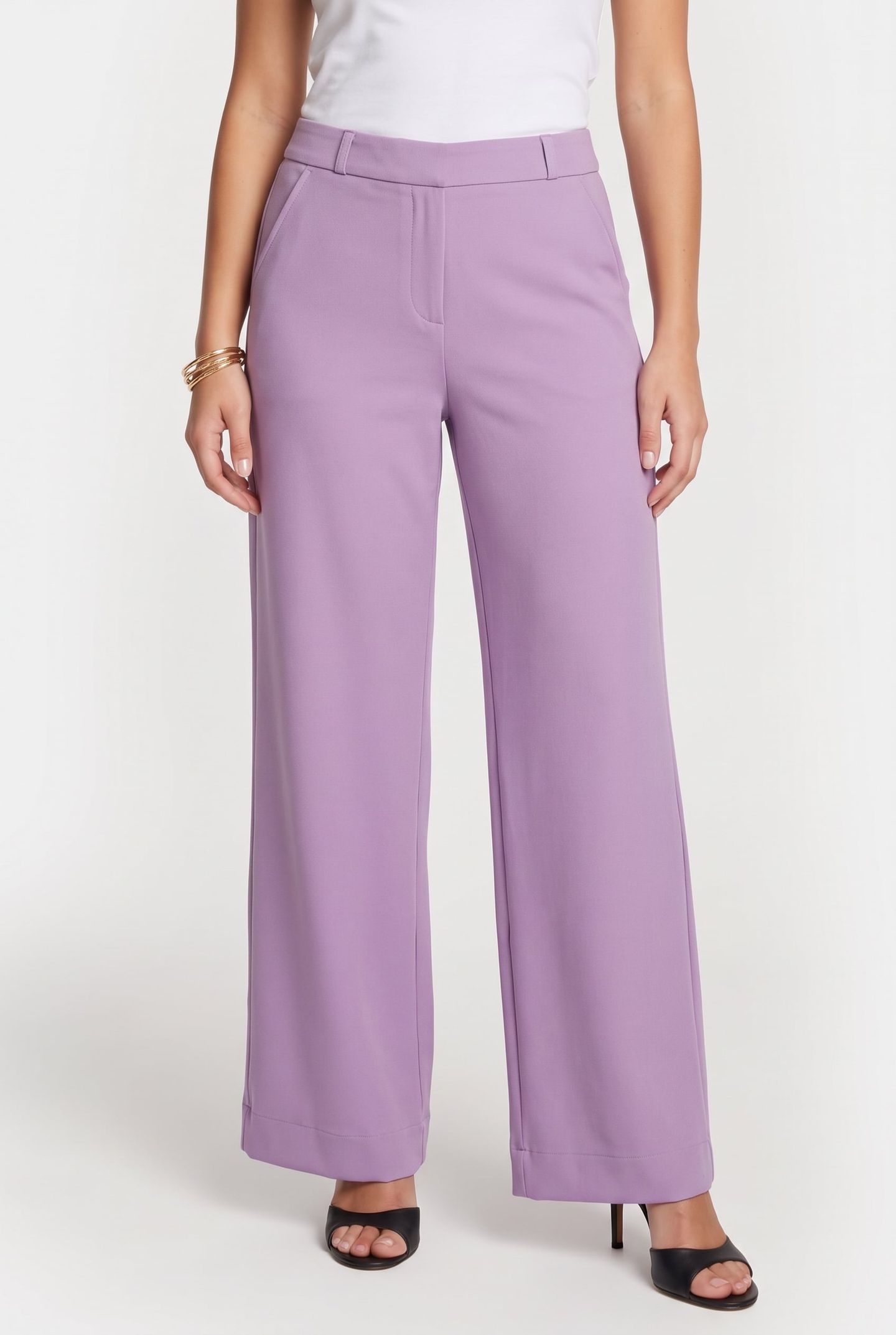 LEXIE TROUSERS LILAC SHIMMER 1