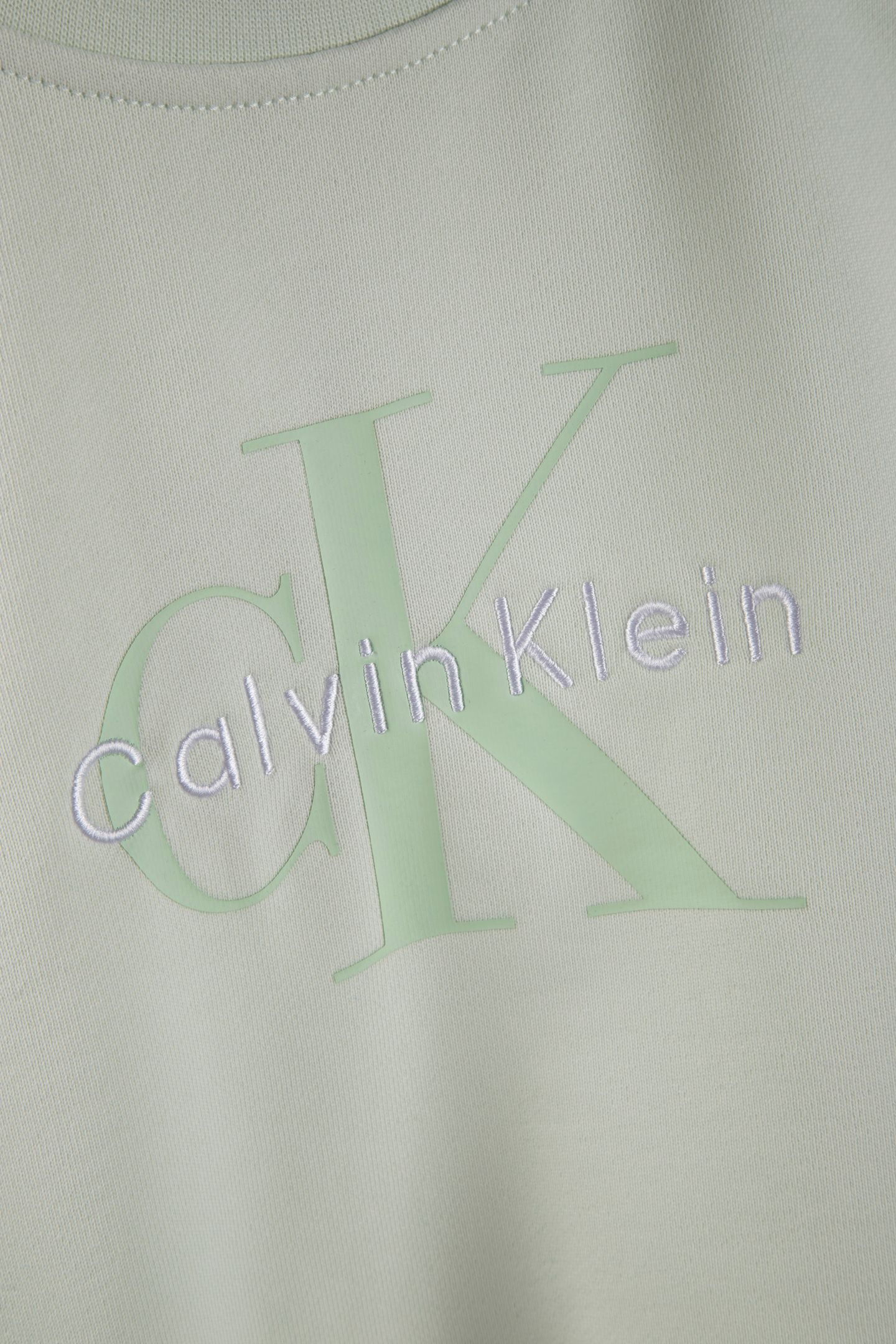 LONG SLEEVE FRENCH TERRY MONOGRAM PHANTOM GREEN 4