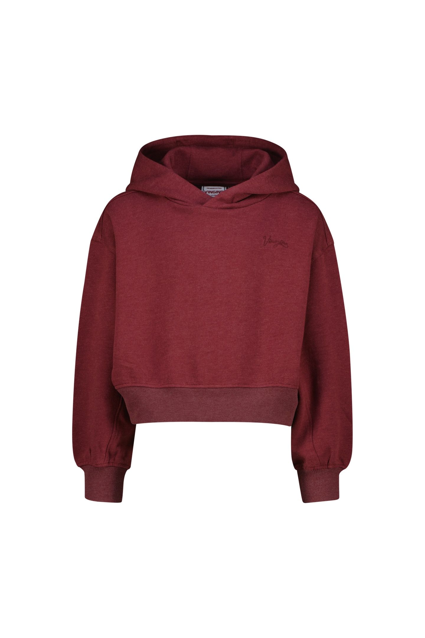 GIRLS NISANNE HOODY BURGUNDY RED 1