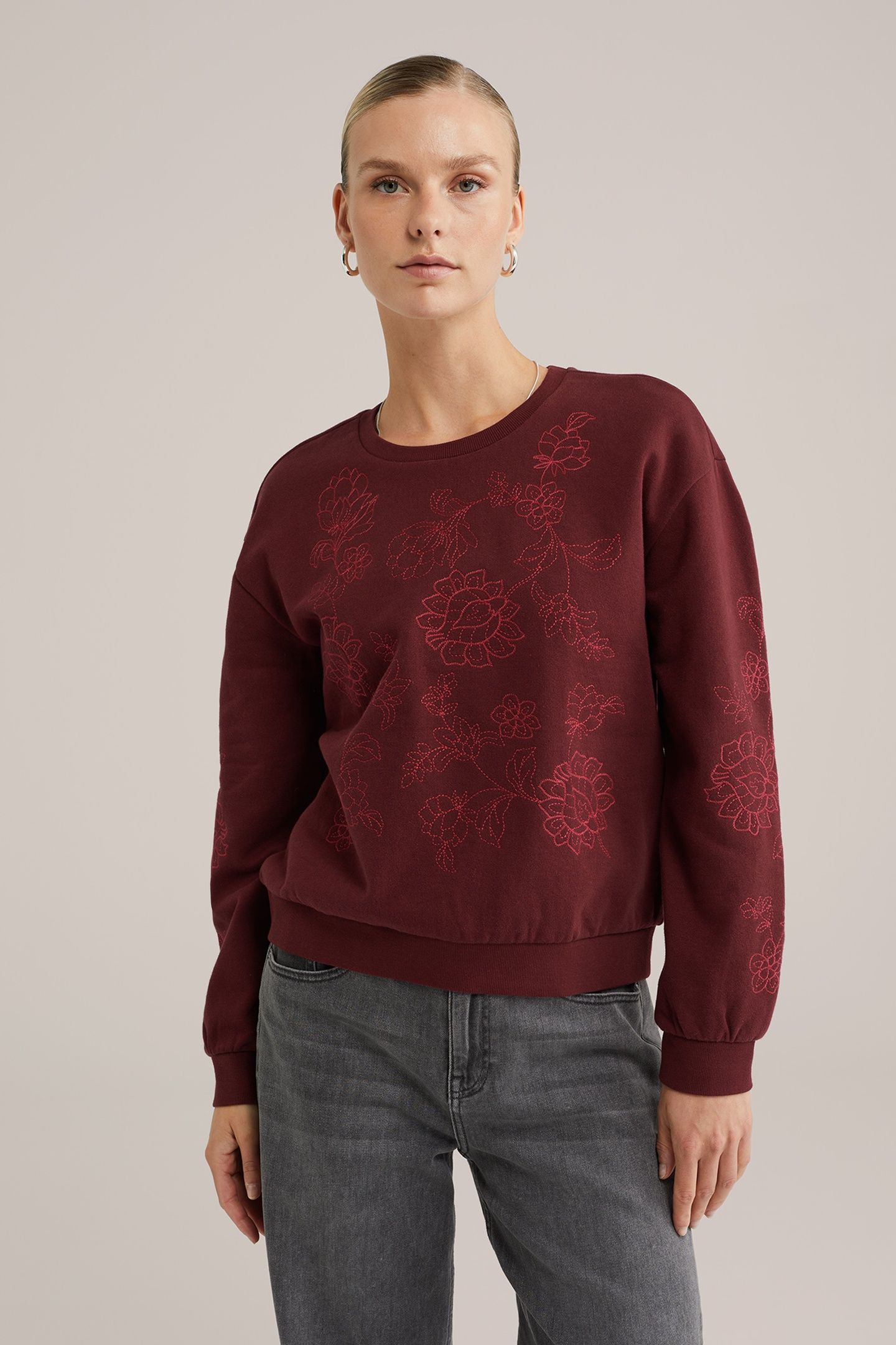 SWEATER BURGUNDY RED 1